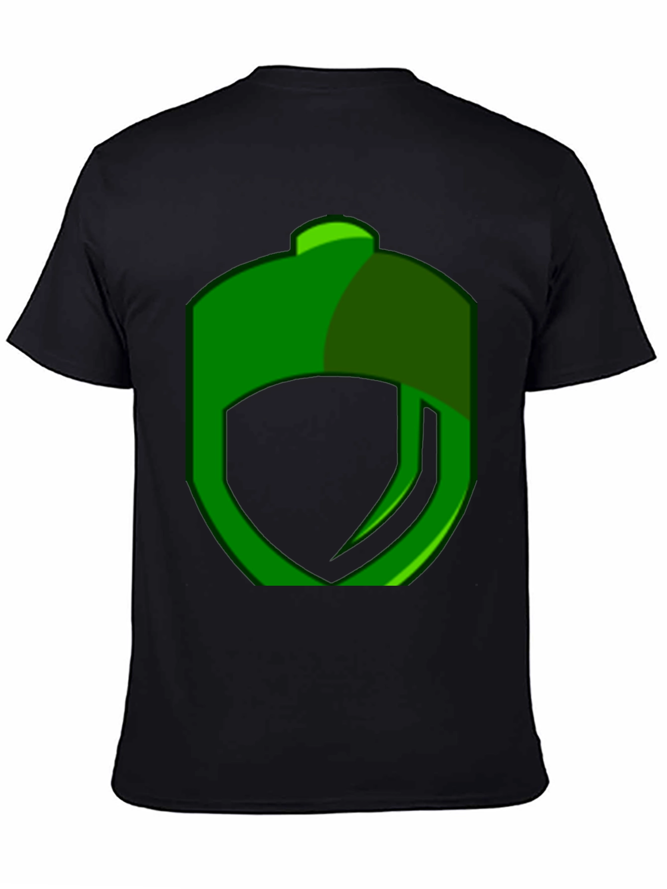 Black Green Logo Graphic T-Shirt view 4