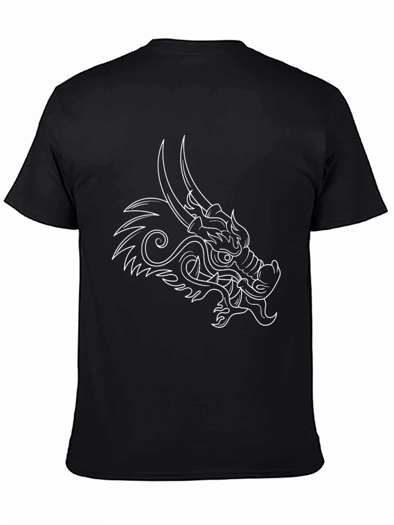 Black Dragon Graphic Black T-Shirt view 4