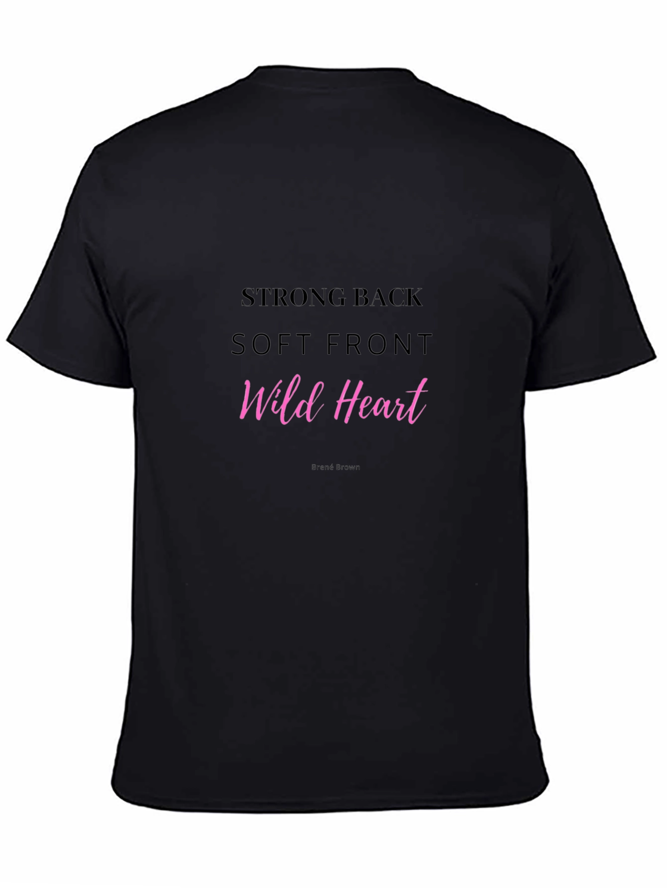 Black Strong Back Soft Front Wild Heart Tee view 4