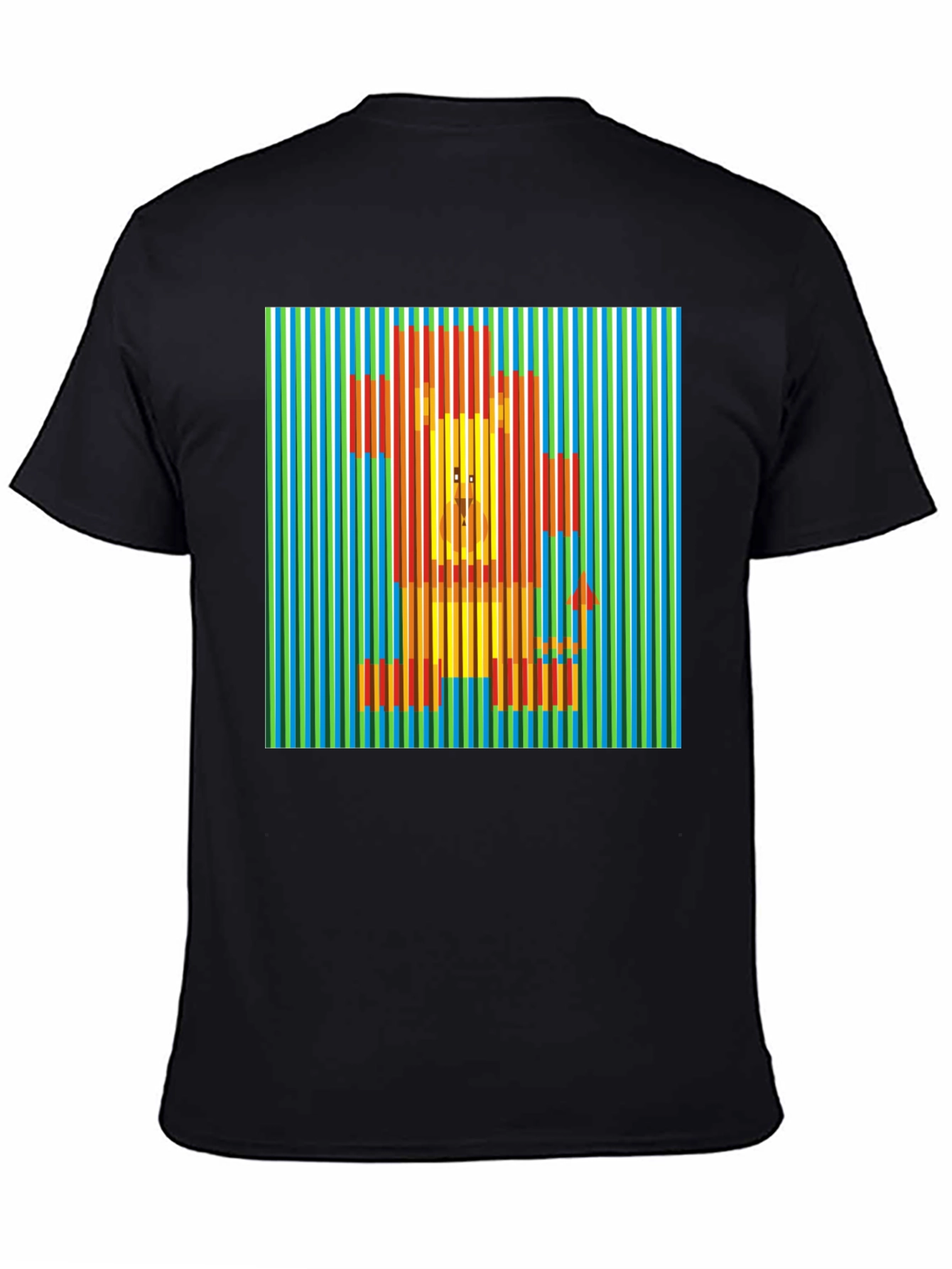 Black Lion Illusion Graphic T-Shirt - Stylish & Unique view 4