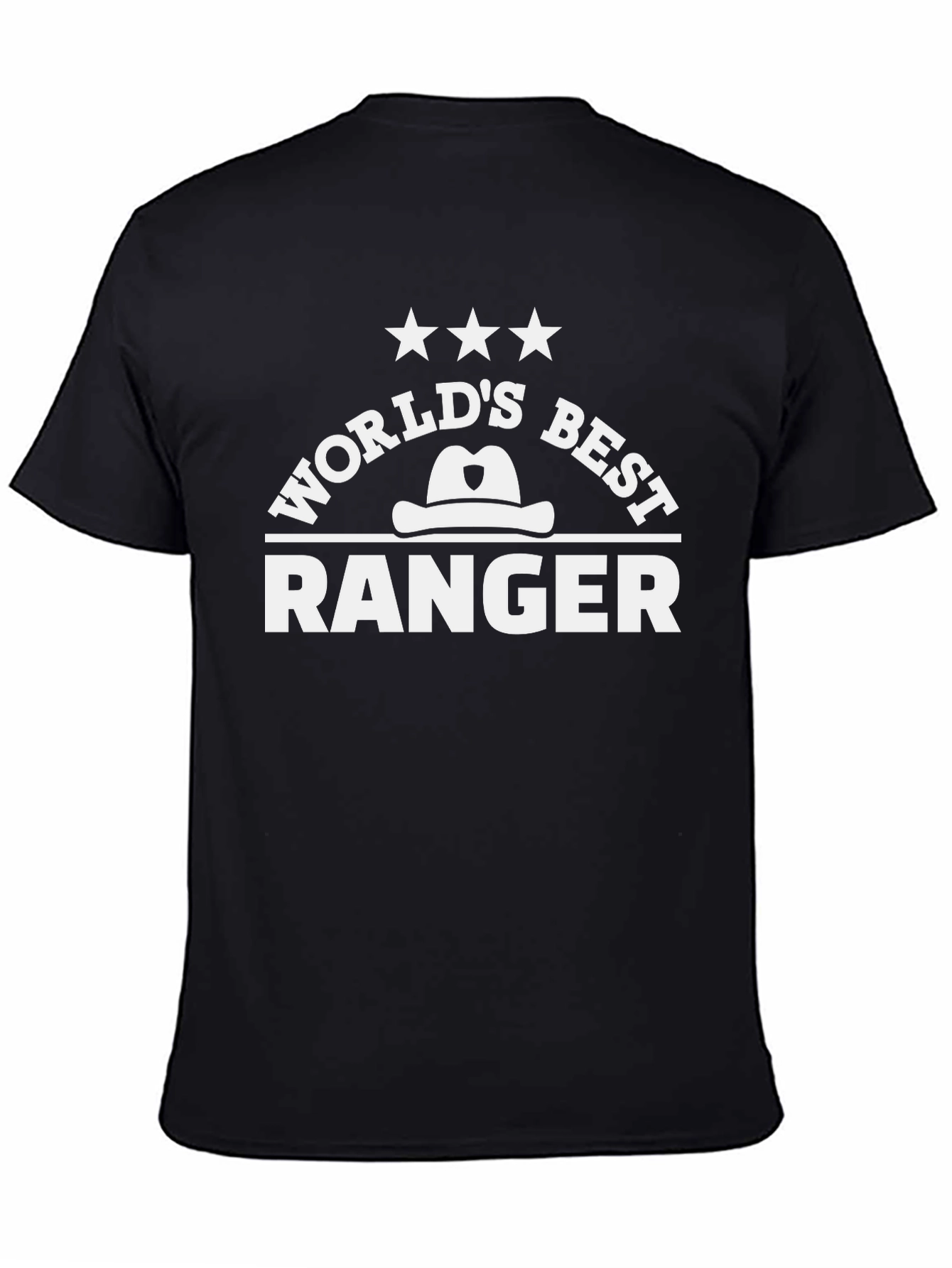 Black World's Best Ranger Graphic T-Shirt view 4