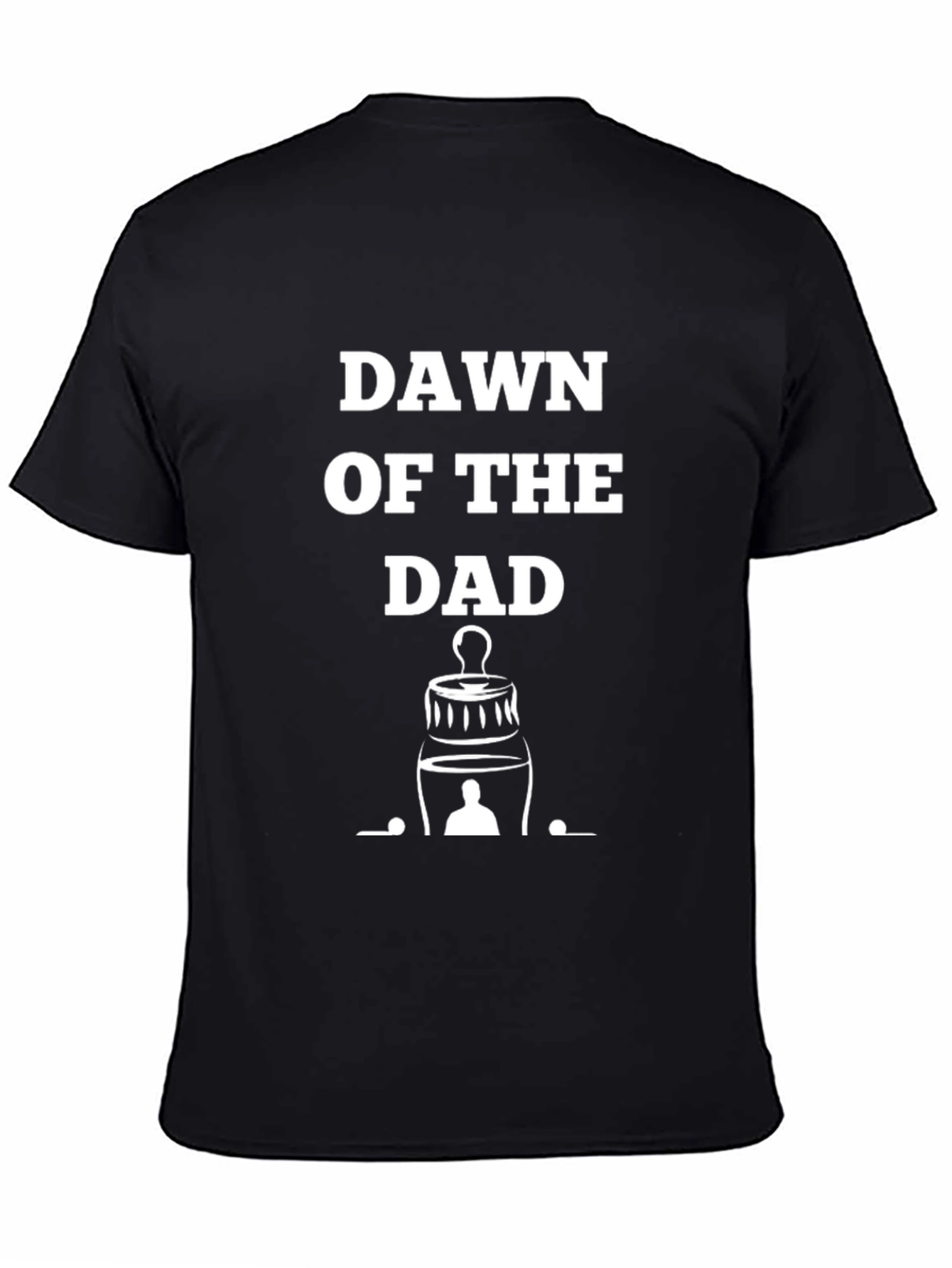 Black Dawn of the Dad T-Shirt - New Father Gift view 4