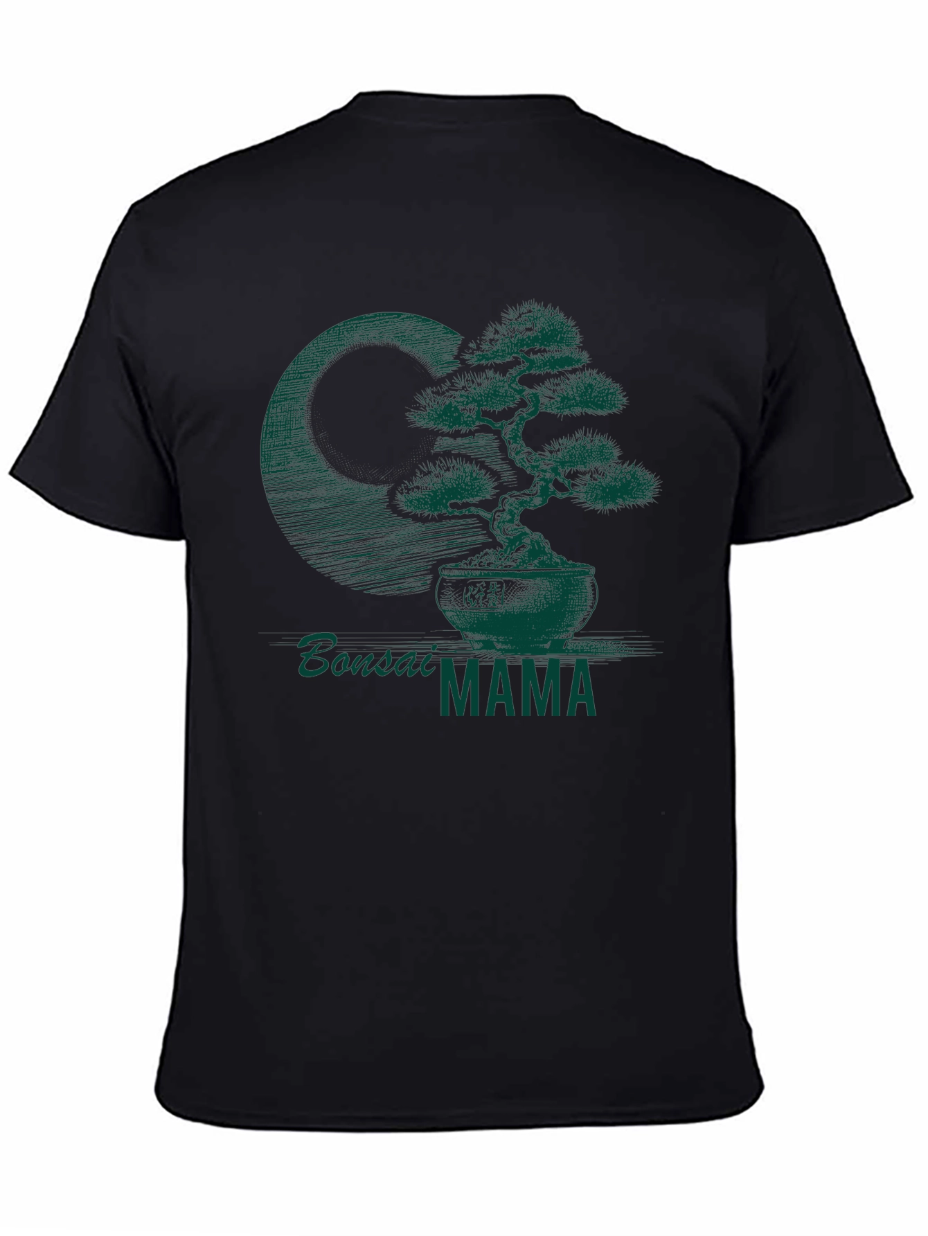 Black Bonsai Mama Graphic Tee - Stylish Plant Lover Shirt view 4
