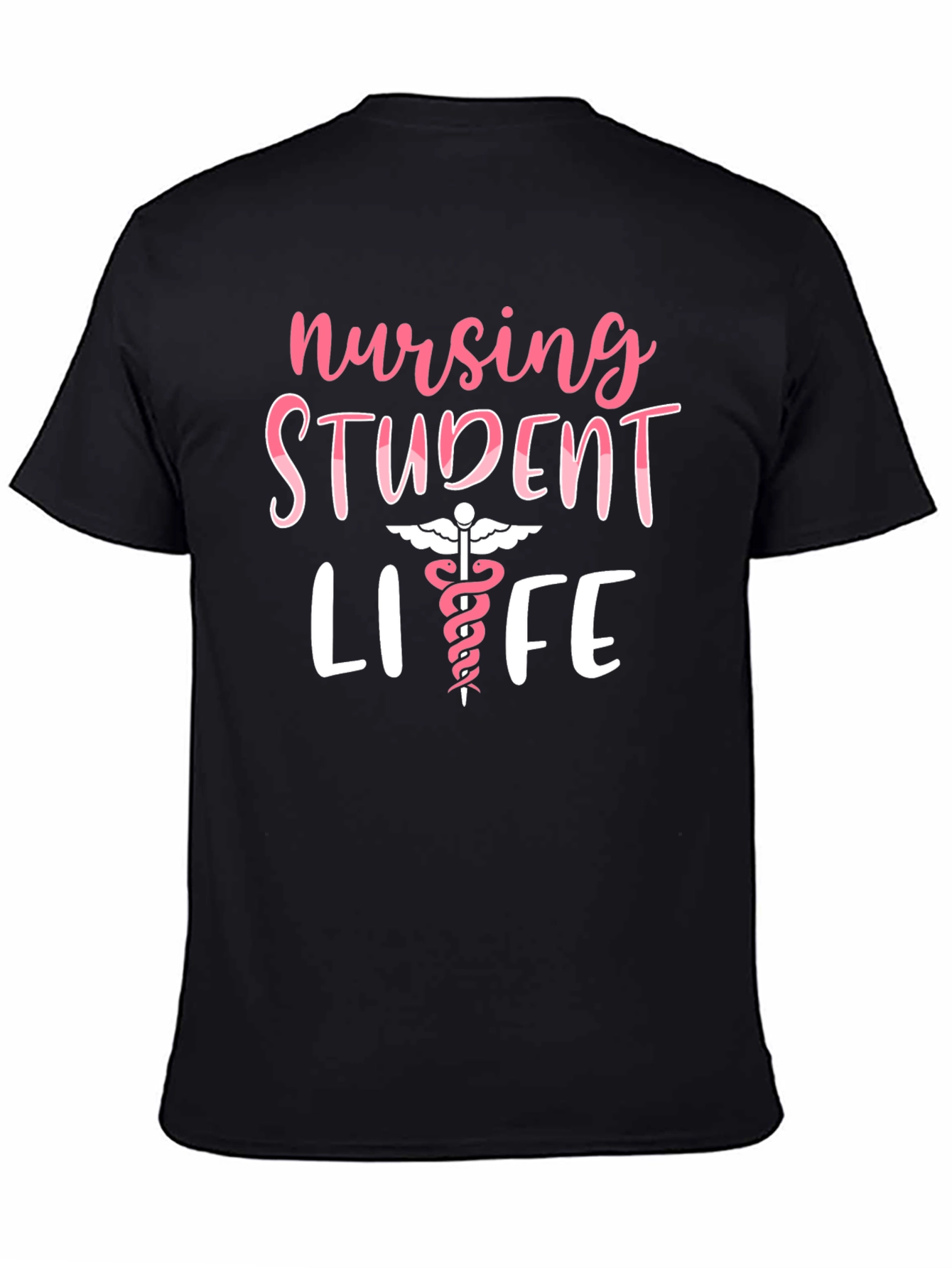 Black Nursing Student Life T-Shirt - Cute & Comfy view 4