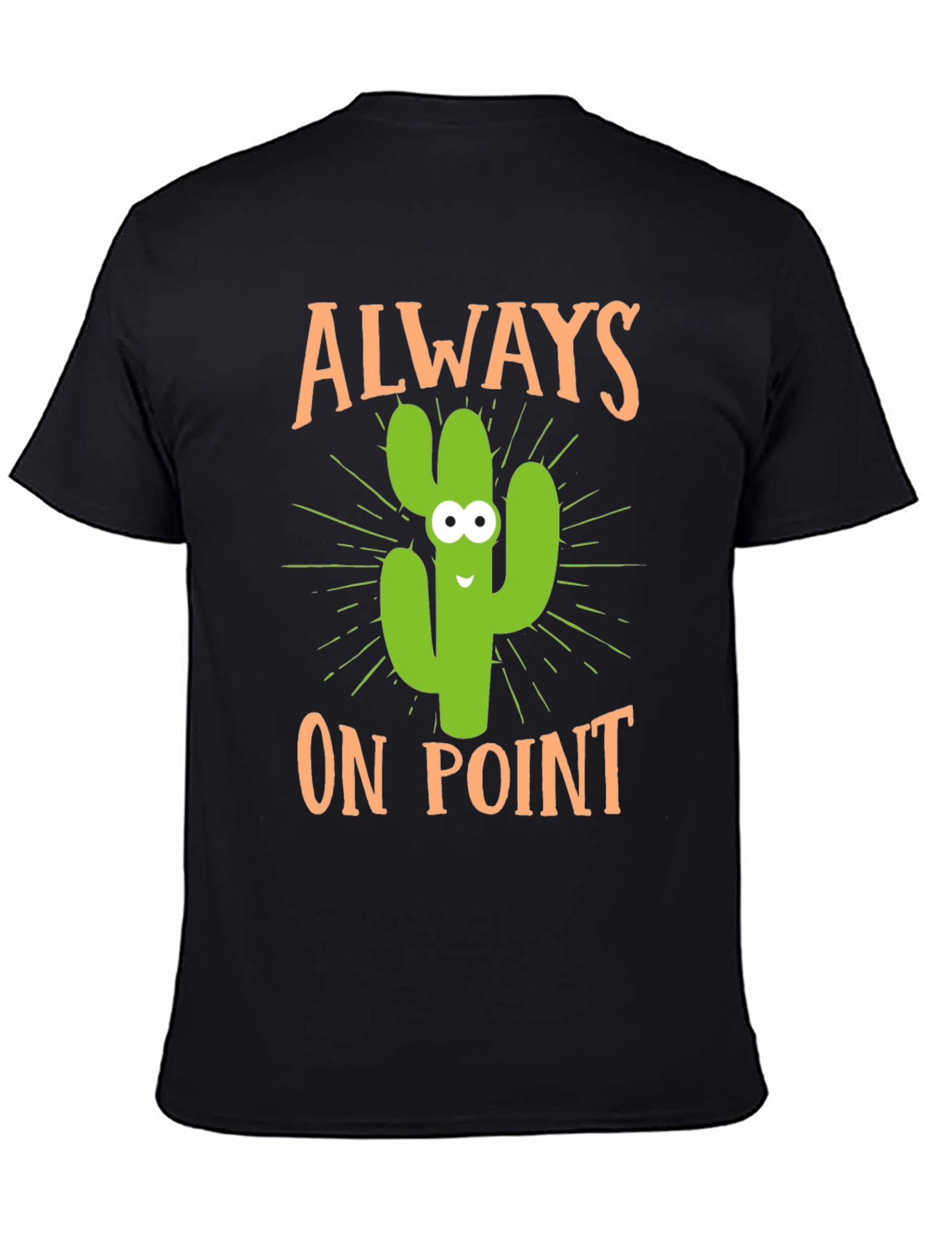 Black Always On Point Cactus Graphic Tee view 4