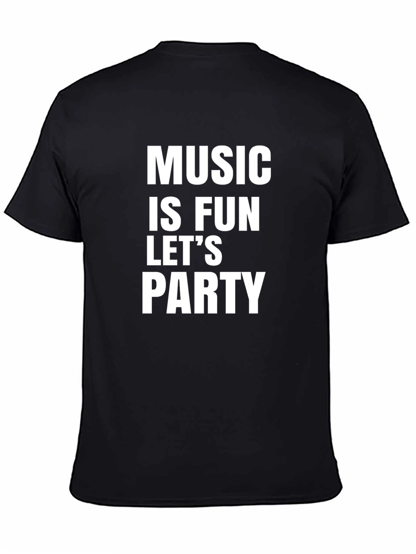 Black Music Is Fun Let's Party T-Shirt view 4