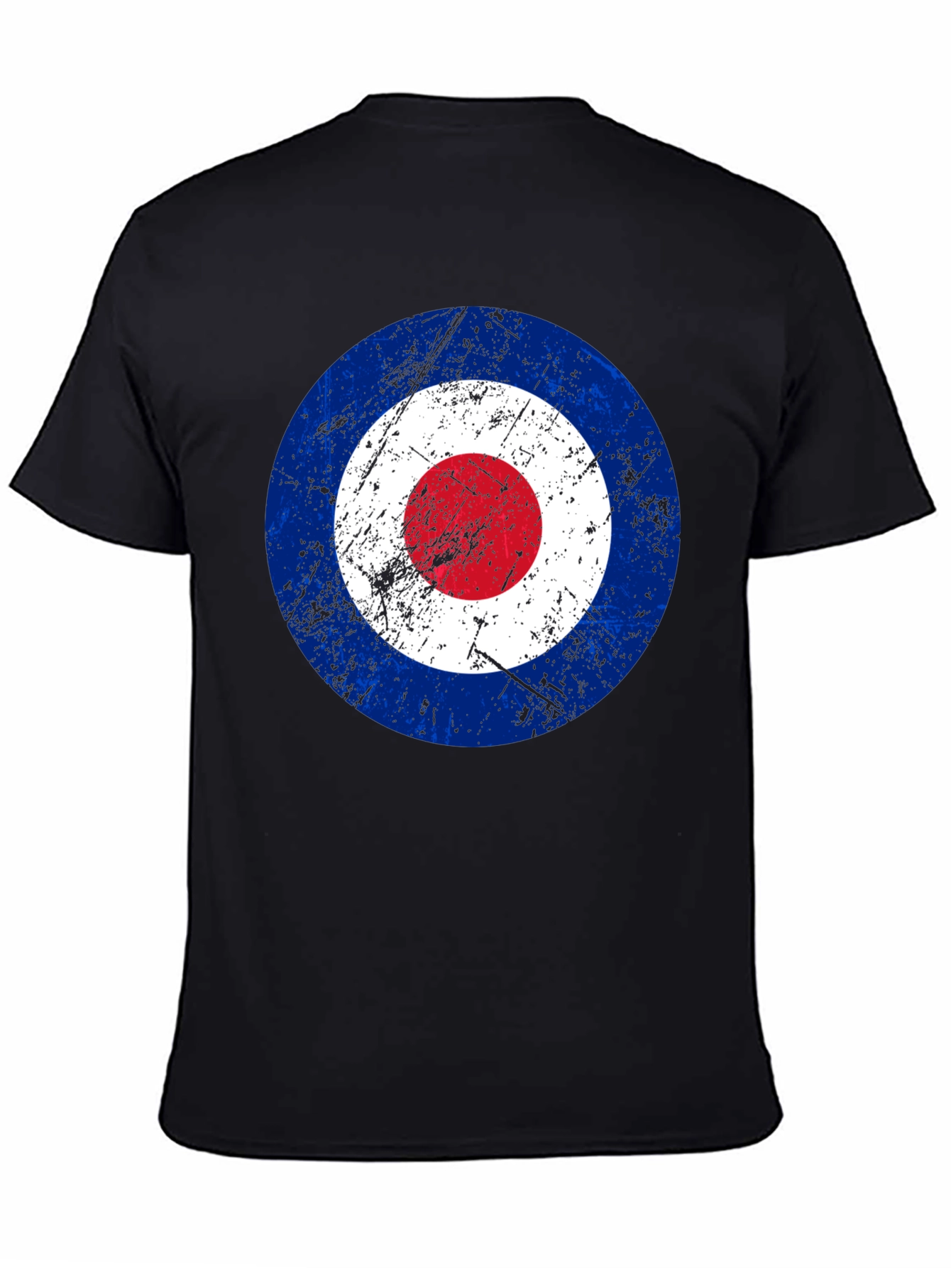 Black Target Graphic T-Shirt - Retro Mod Style view 4