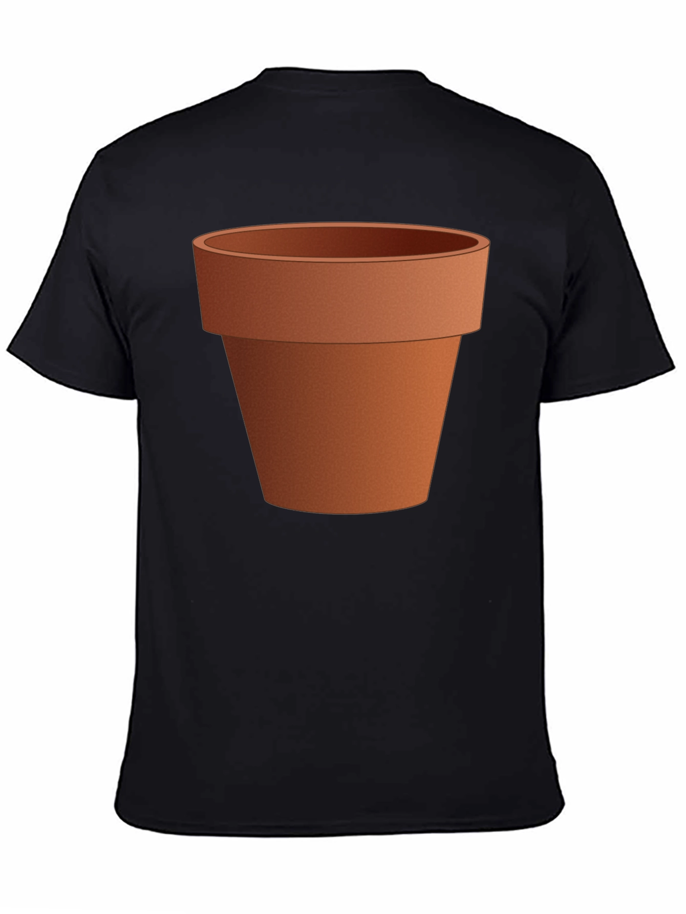 Black Novelty Flower Pot Graphic Tee - Unisex view 4