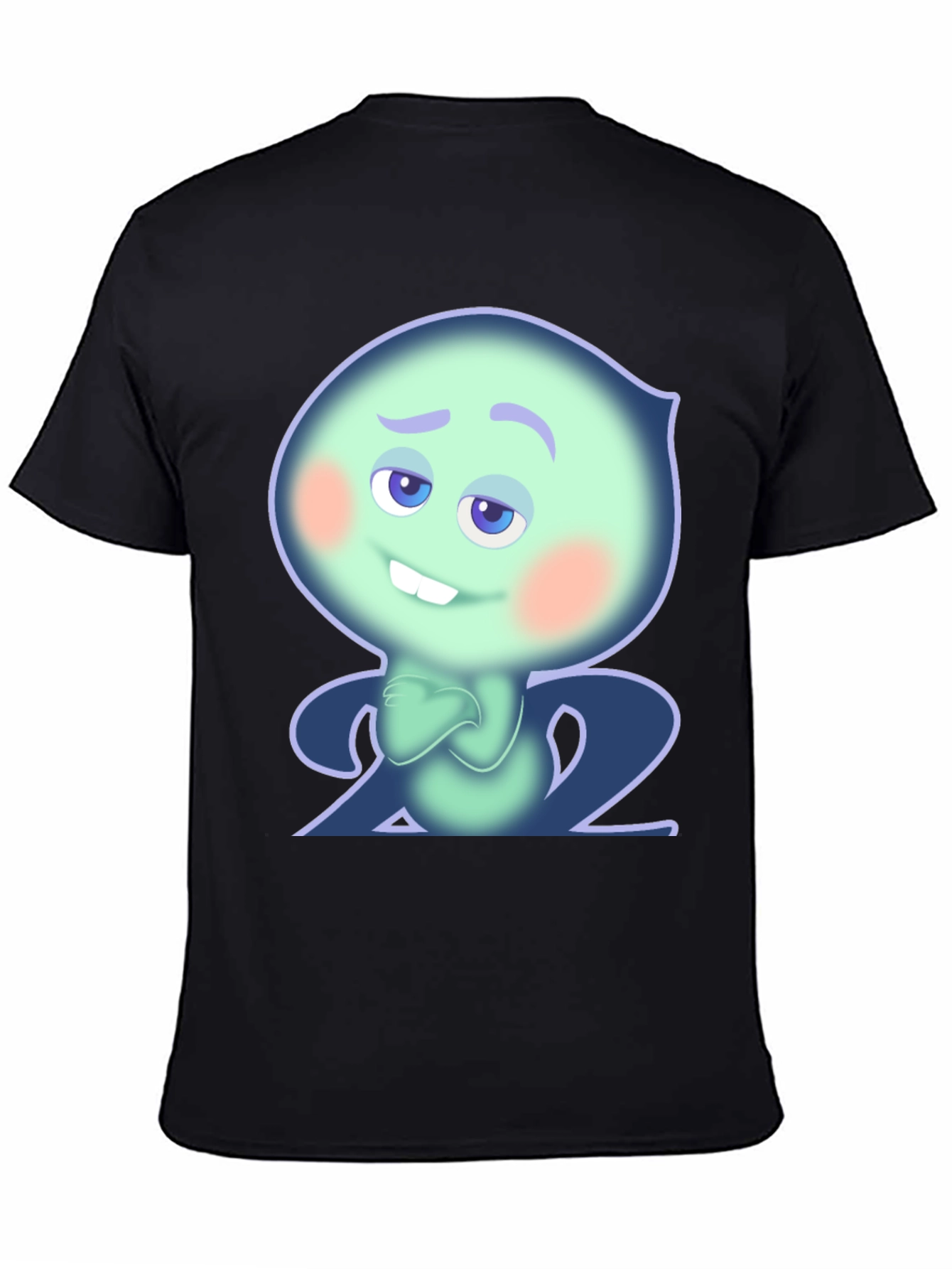 Black Soul 22 Graphic T-Shirt - Black Cotton Tee view 4