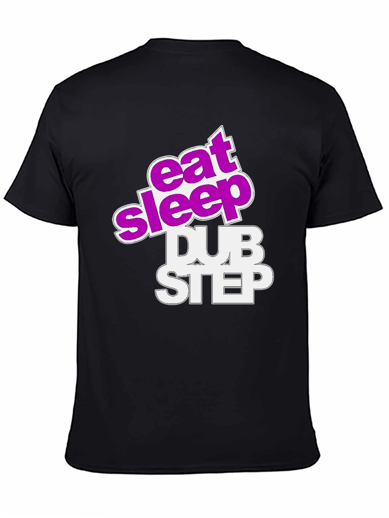 Black Eat Sleep Dubstep Graphic Tee view 4