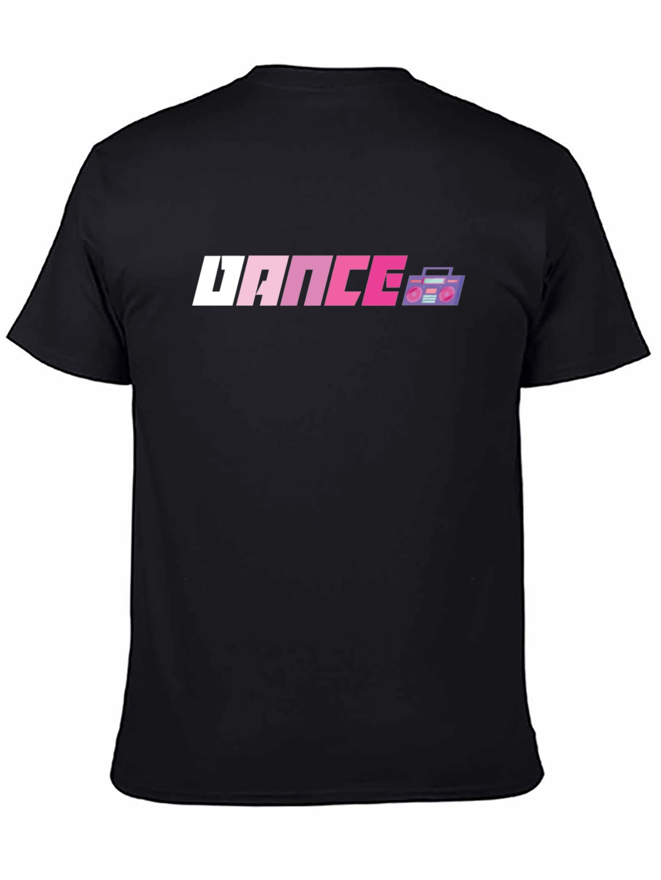 Black Retro 'Dance' Graphic Tee - Black view 4