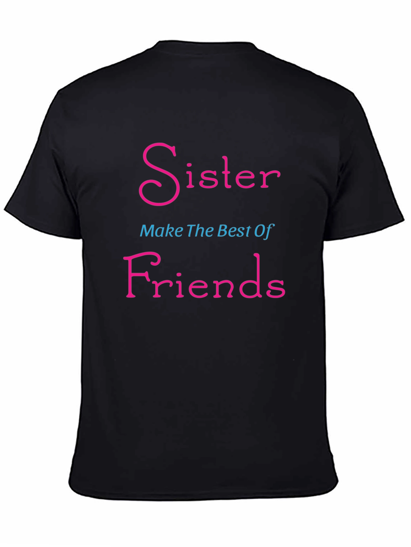 Black Sister Best Friends T-Shirt view 4