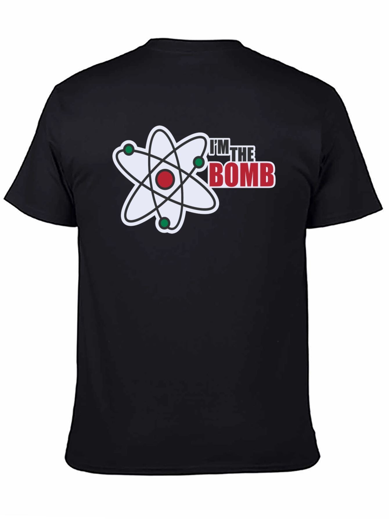 Black I'm the Bomb T-Shirt - Atomic Design view 4