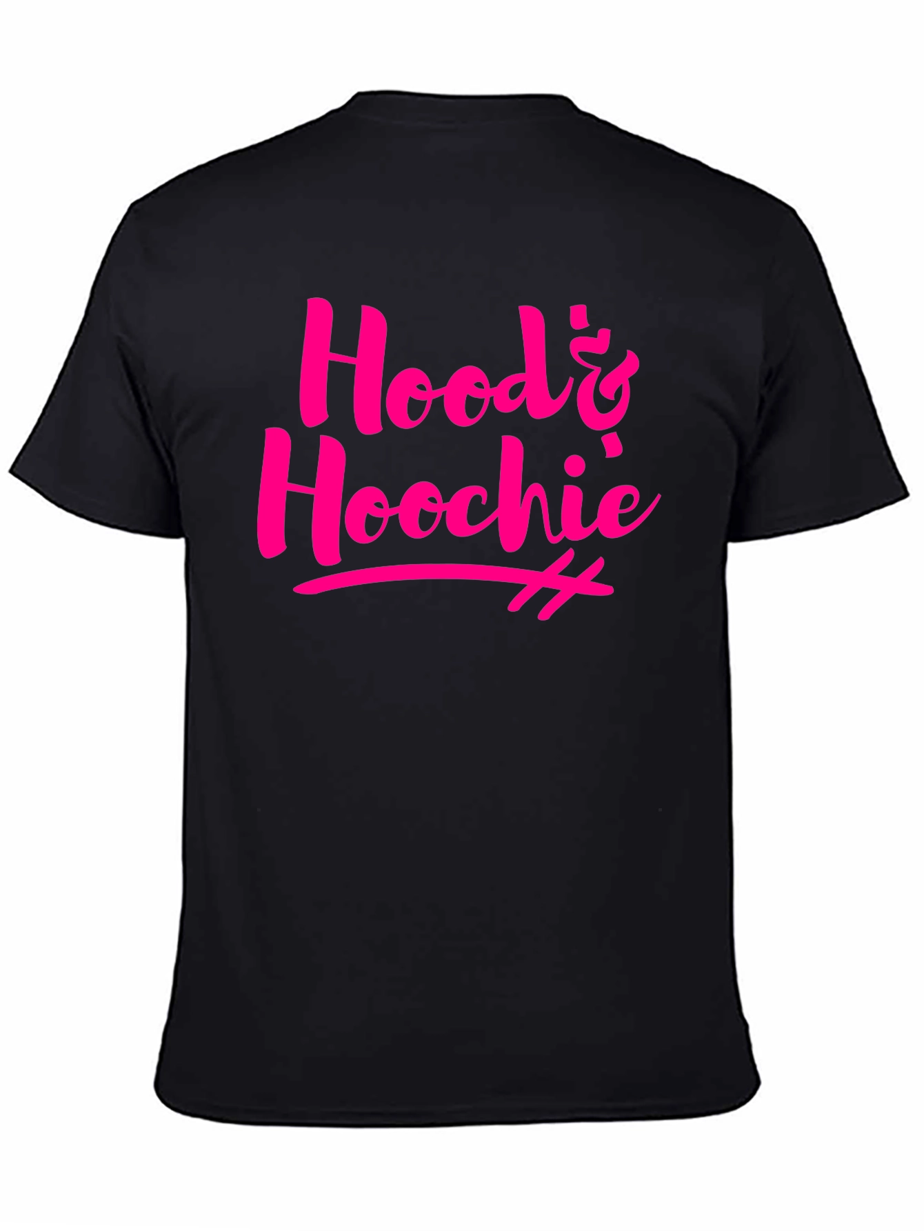 Black Hood & Hoochie Graphic Tee view 4