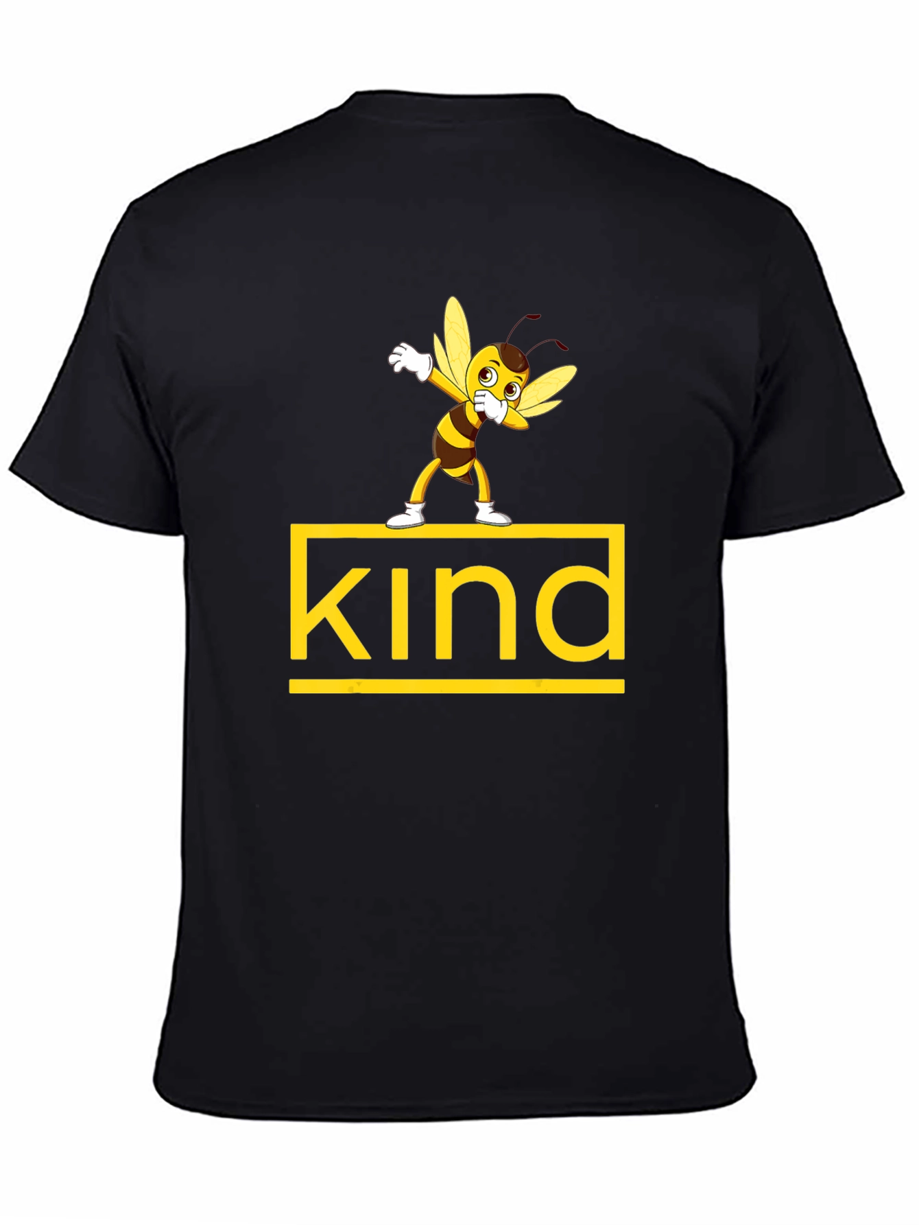 Black Bee Kind Black T-Shirt view 4