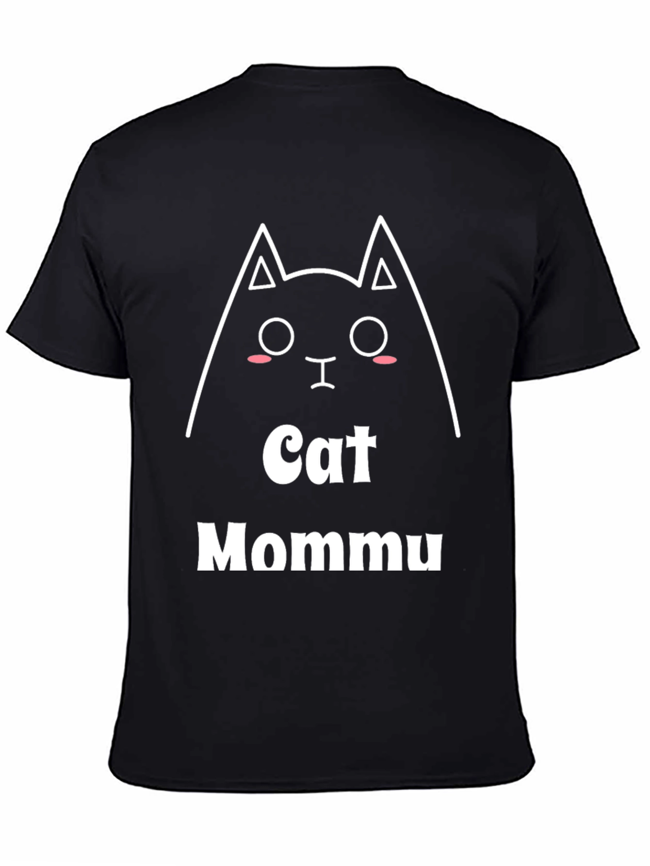 Black Cat Mommu T-Shirt - Cute Graphic Tee view 4