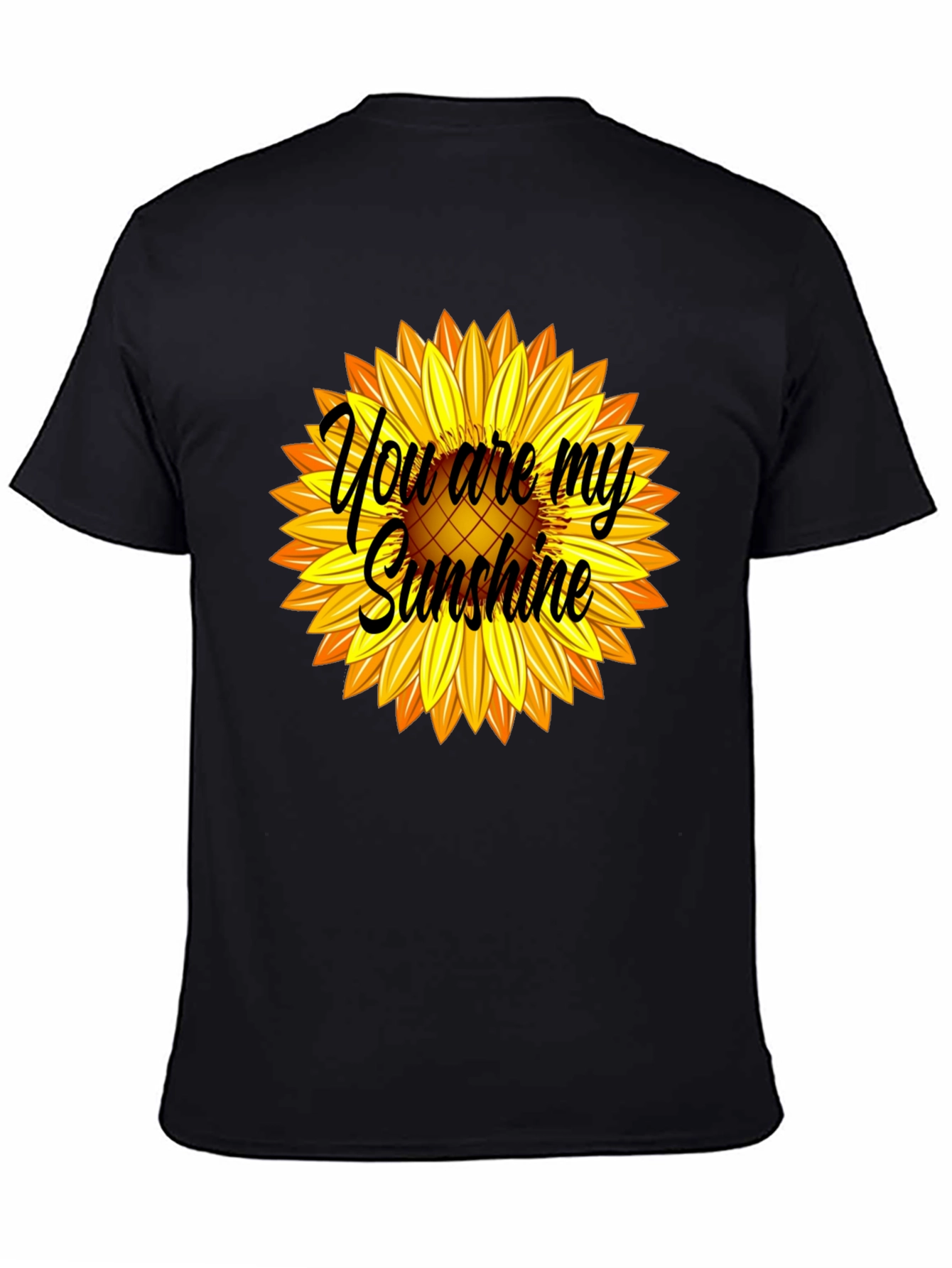 Black You Are My Sunshine Sunflower Graphic Tee view 4