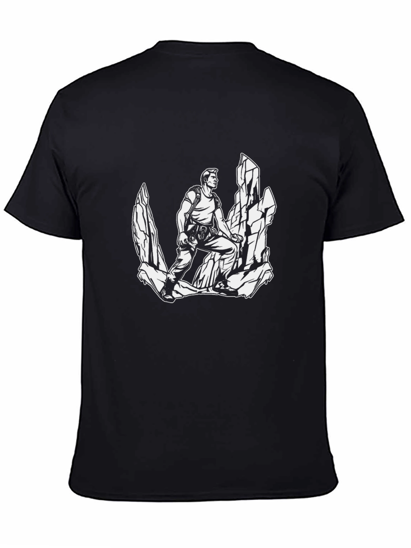 Black Climber Graphic T-Shirt - Adventure Ready! view 4