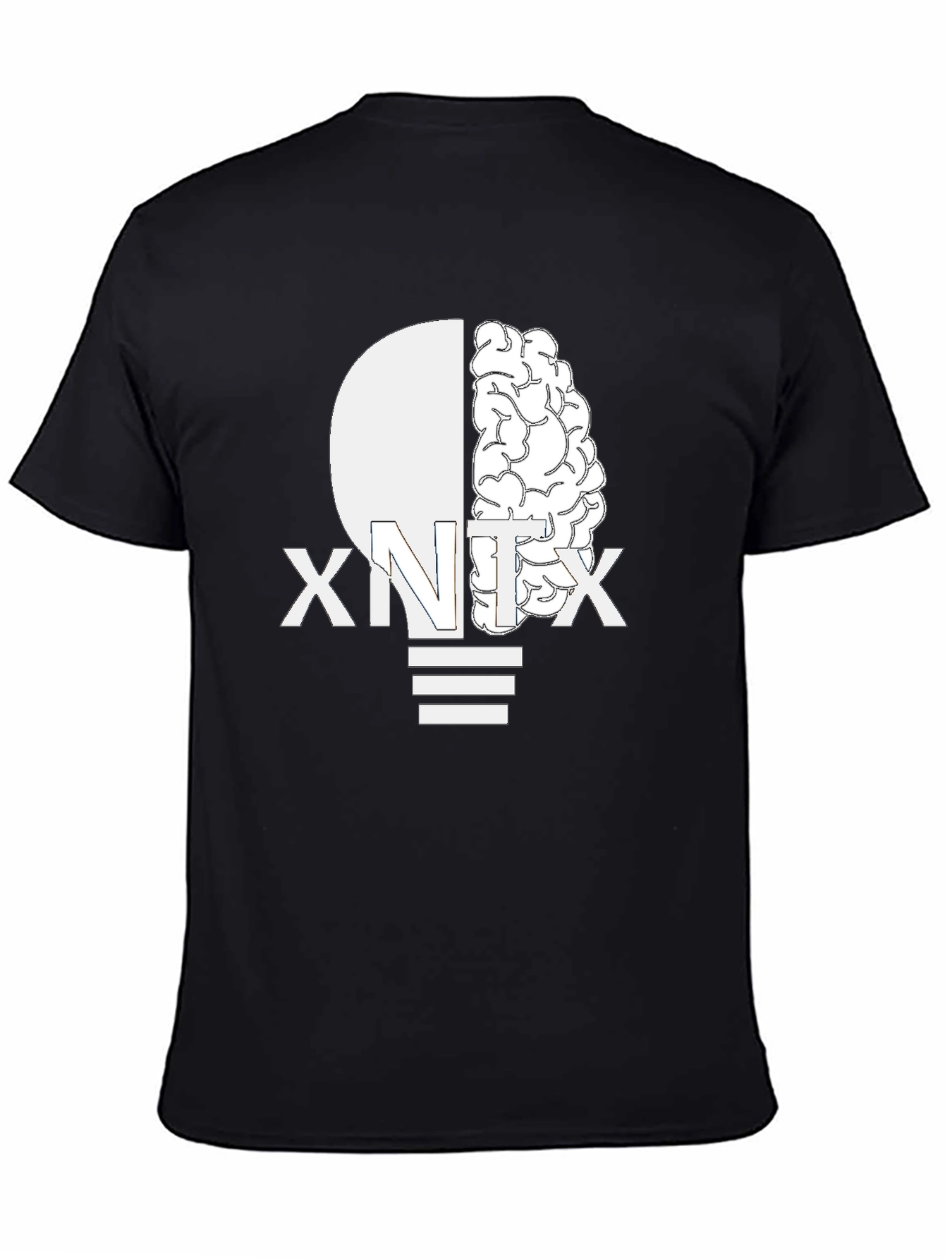 Black XNTX Brain Power Graphic Tee - Black view 4