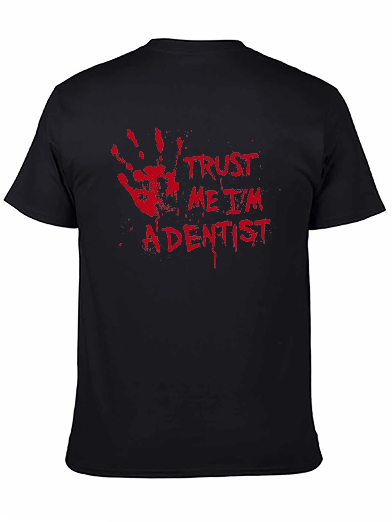 Black Trust Me I'm A Dentist Graphic T-Shirt view 4