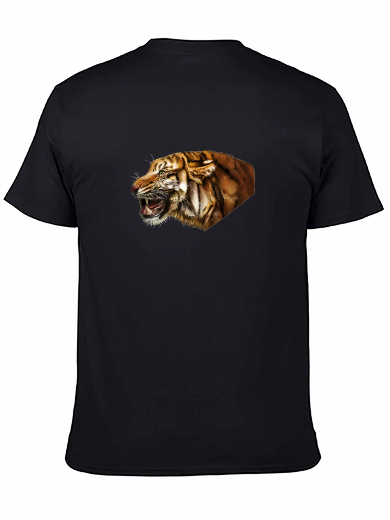 Black Tiger Graphic Tee - Fierce Black T-Shirt view 4