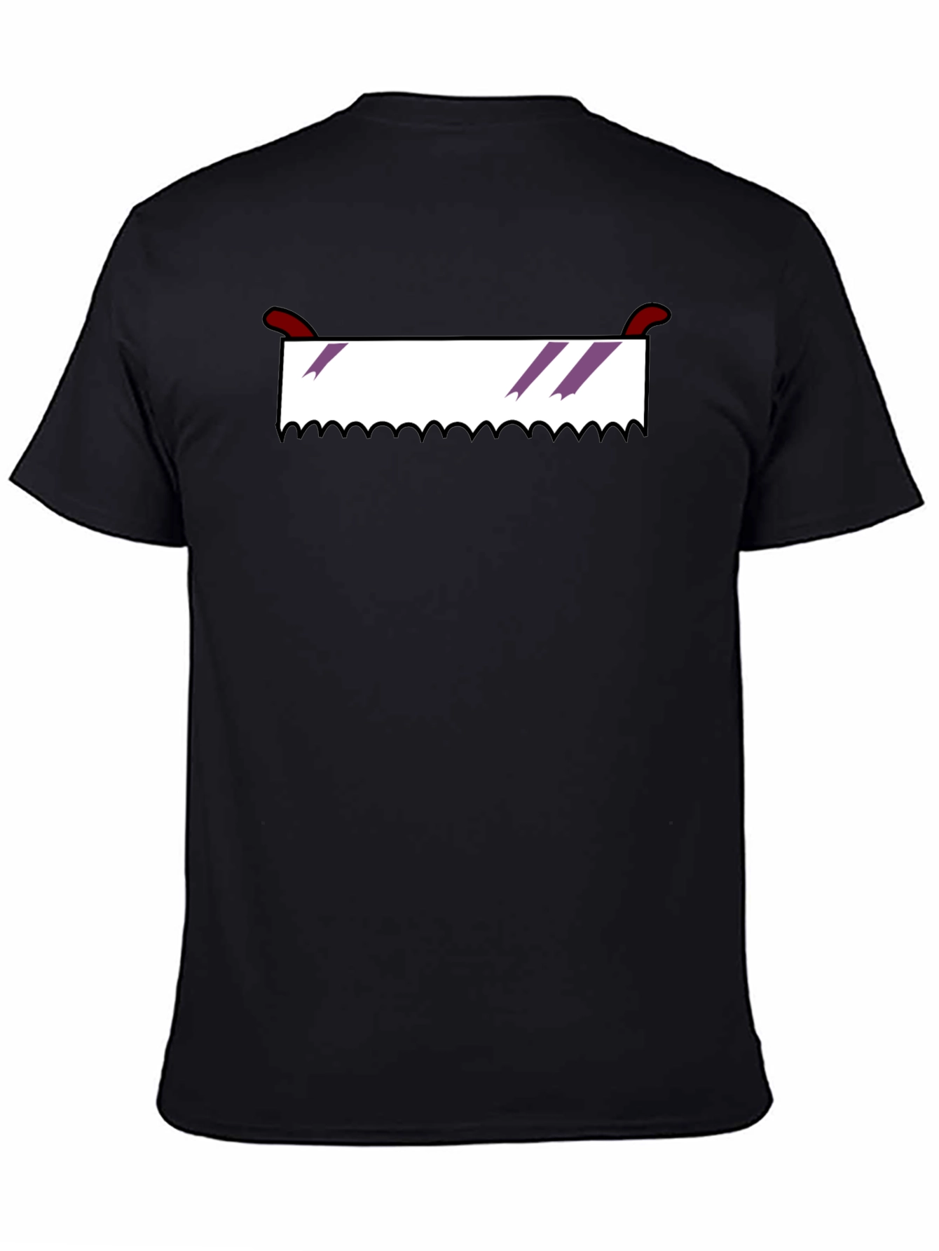 Black Novelty Saw Blade Graphic Tee view 4
