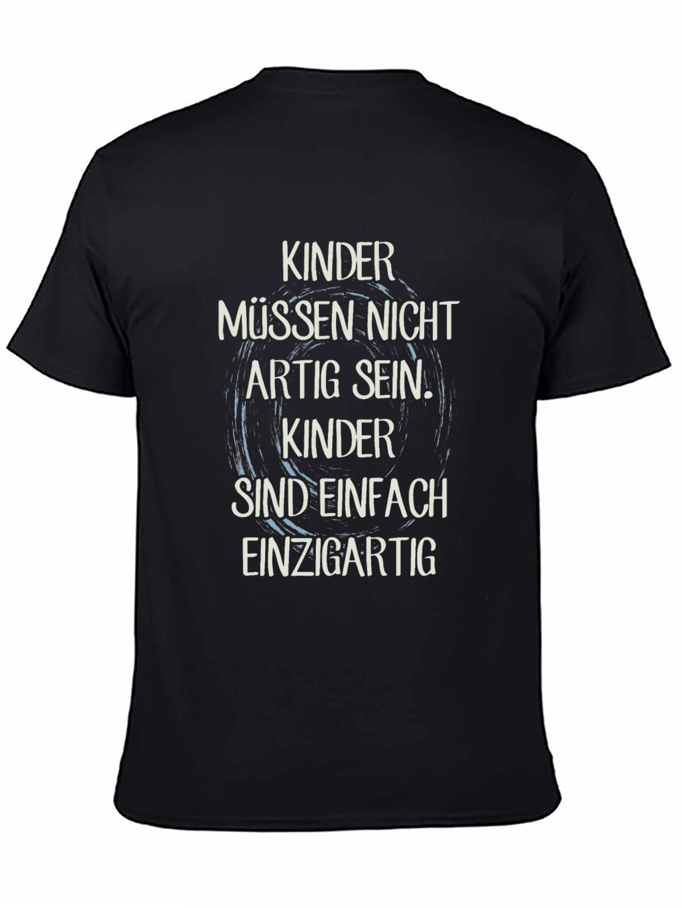 Black Kinder Uniqueness Black T-Shirt view 4