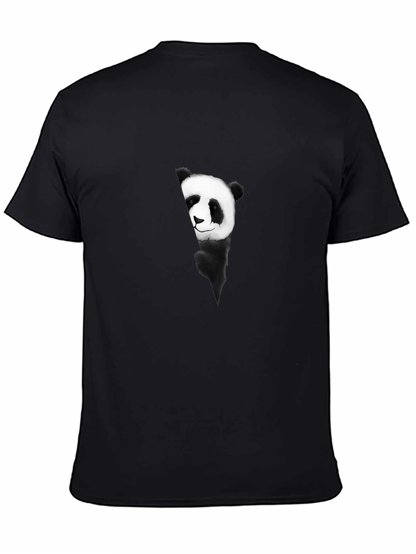 Black Panda Graphic Black T-Shirt view 4