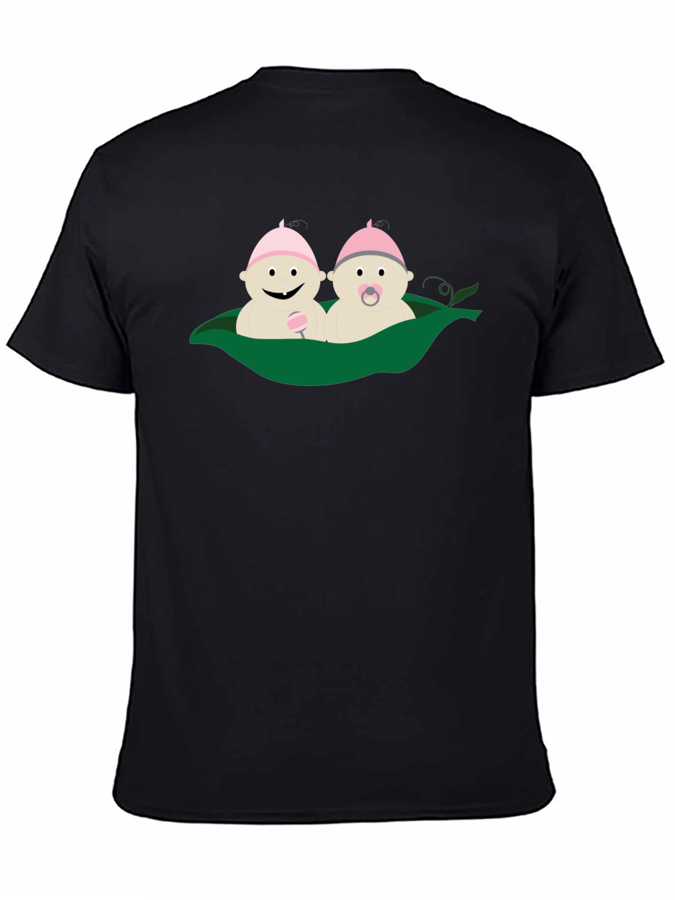 Black Two Peas in a Pod Graphic Tee view 4