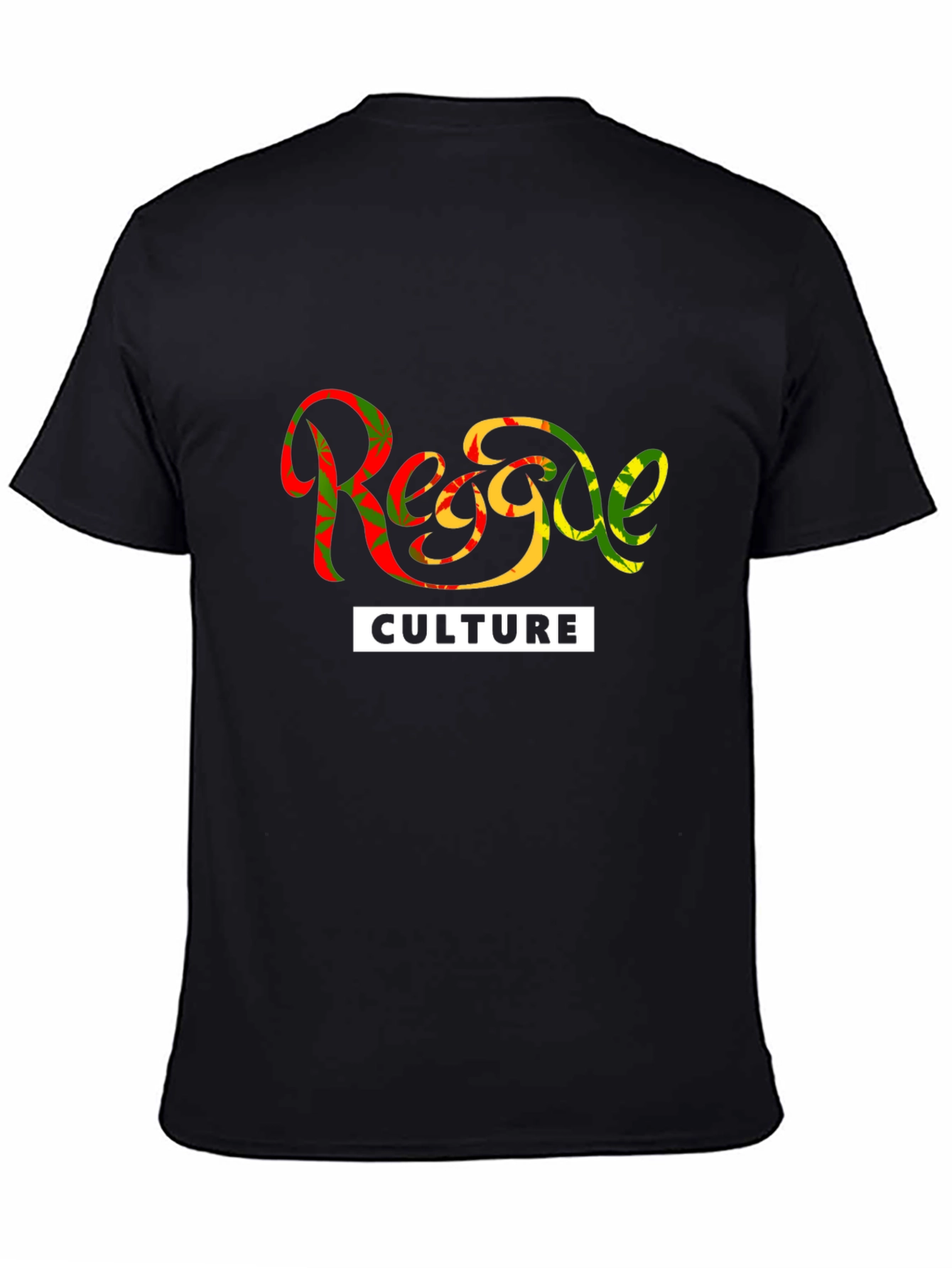 Black Reggae Culture Black T-Shirt - Stylish Graphic Tee view 4