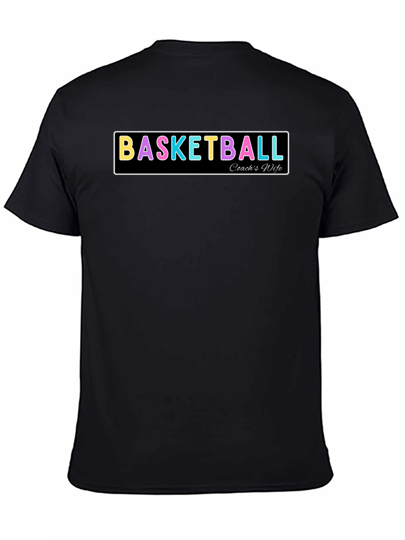 Black Basketball Coach's Wife T-Shirt view 4
