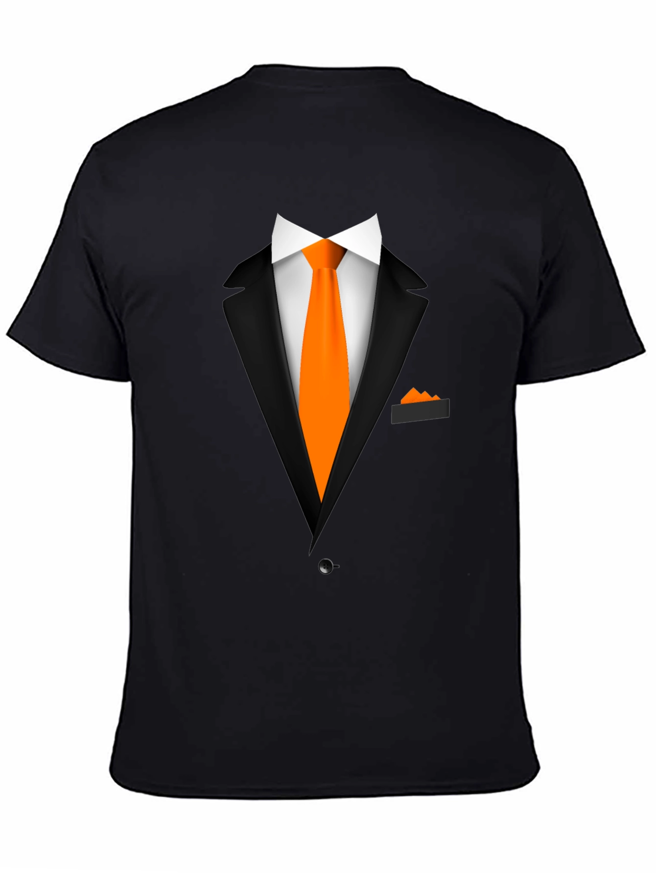 Black Suit & Tie Graphic Tee -  Formal Fun view 4