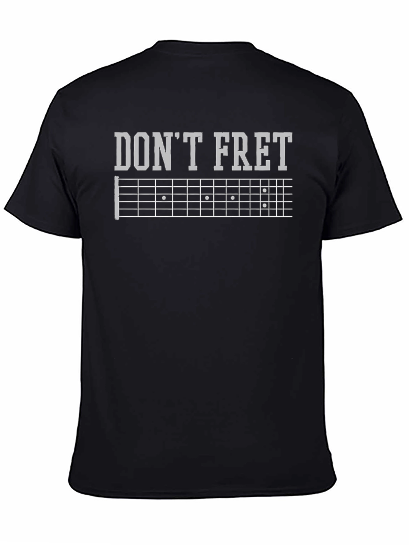 Black Don't Fret Guitar T-Shirt view 4