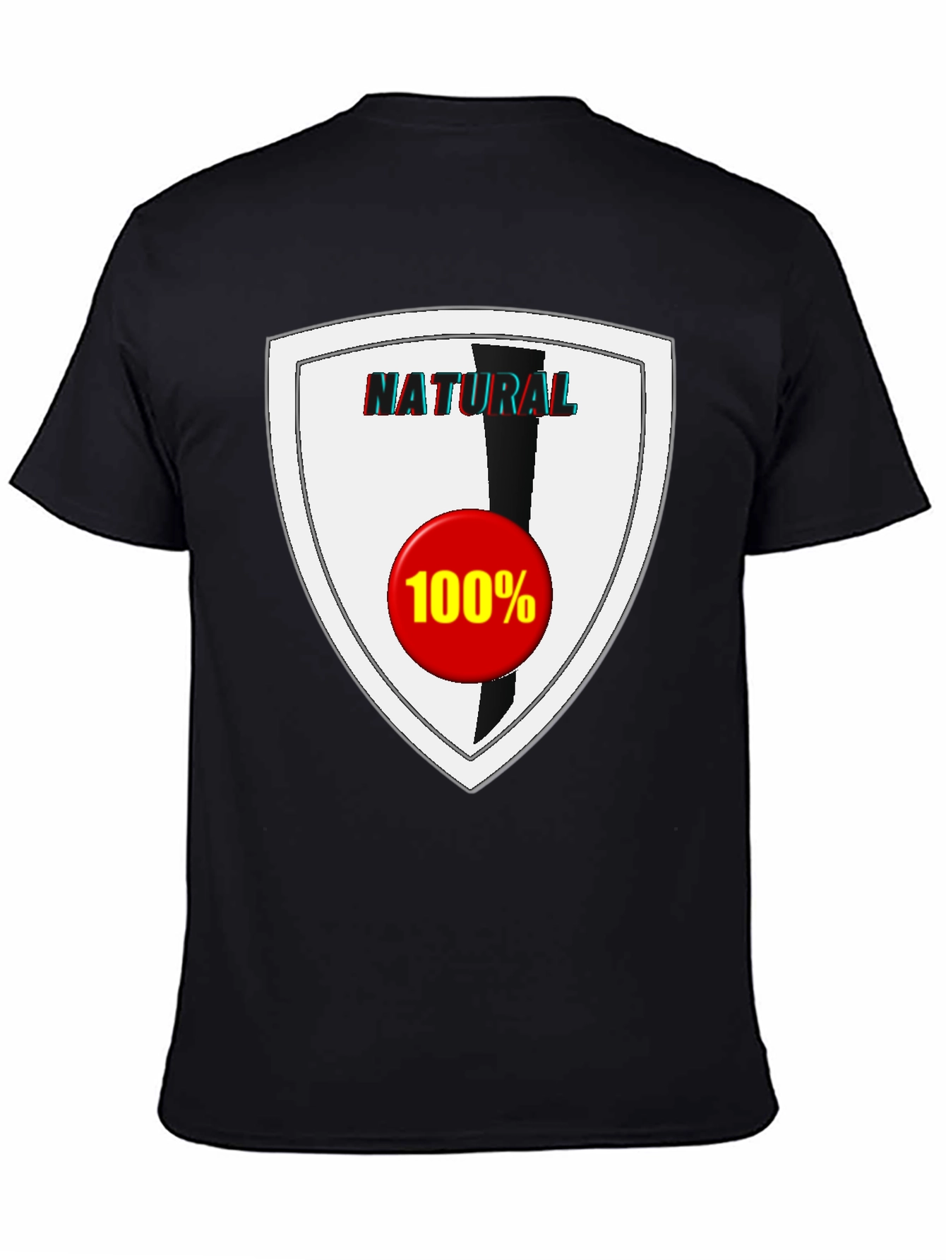 Natural 100% Graphic Tee - Stylish & Comfortable - 4