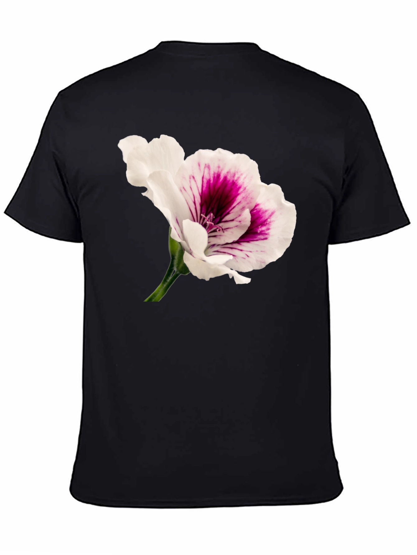 Black Floral Print T-Shirt view 4