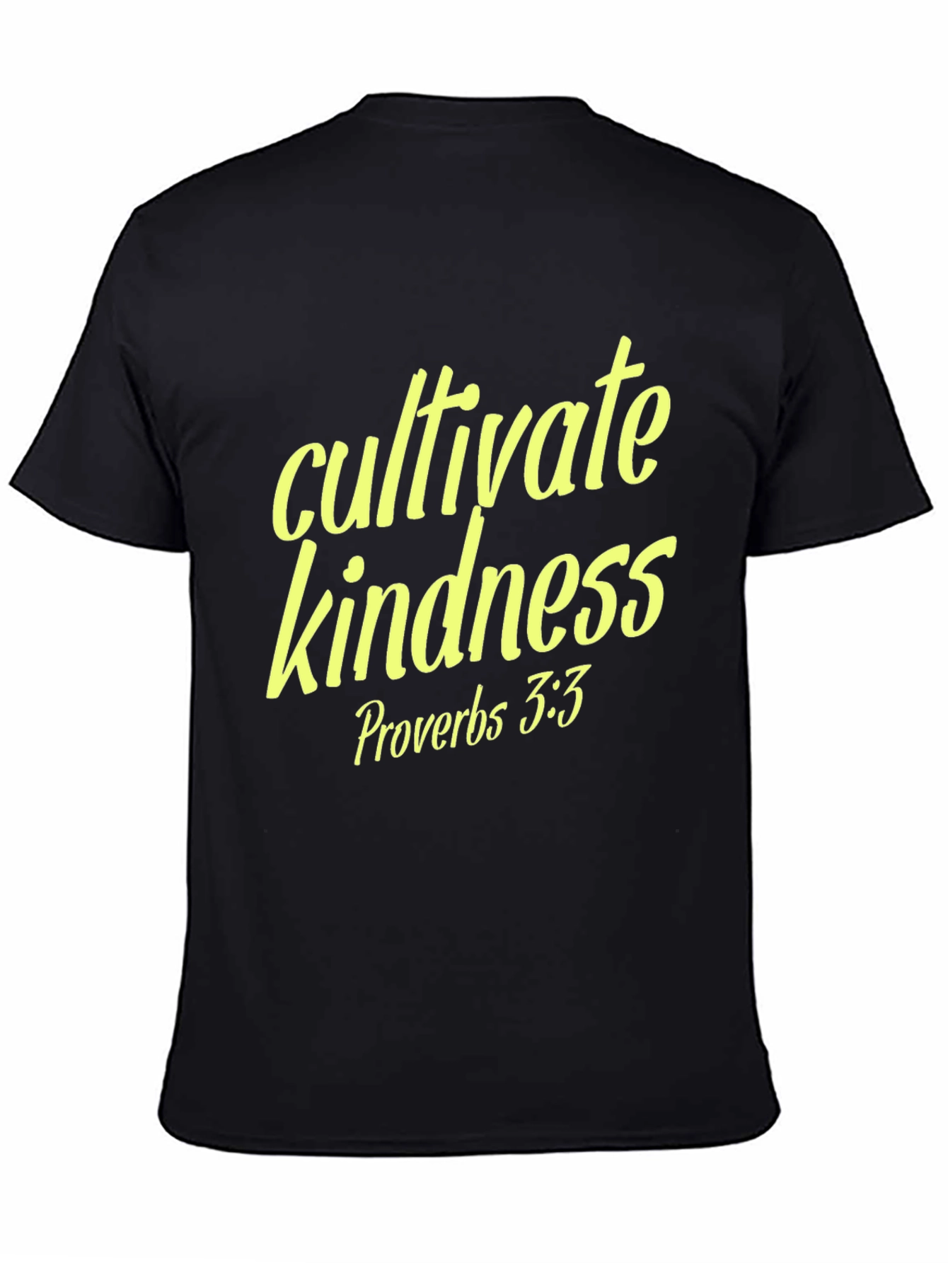 Black Cultivate Kindness Black T-Shirt view 4