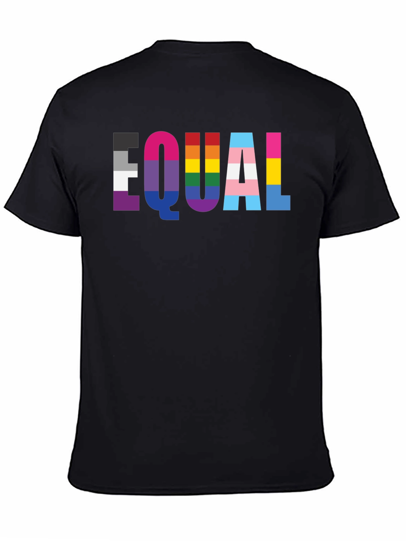 Black EQUAL Pride LGBTQ+ Graphic Tee view 4