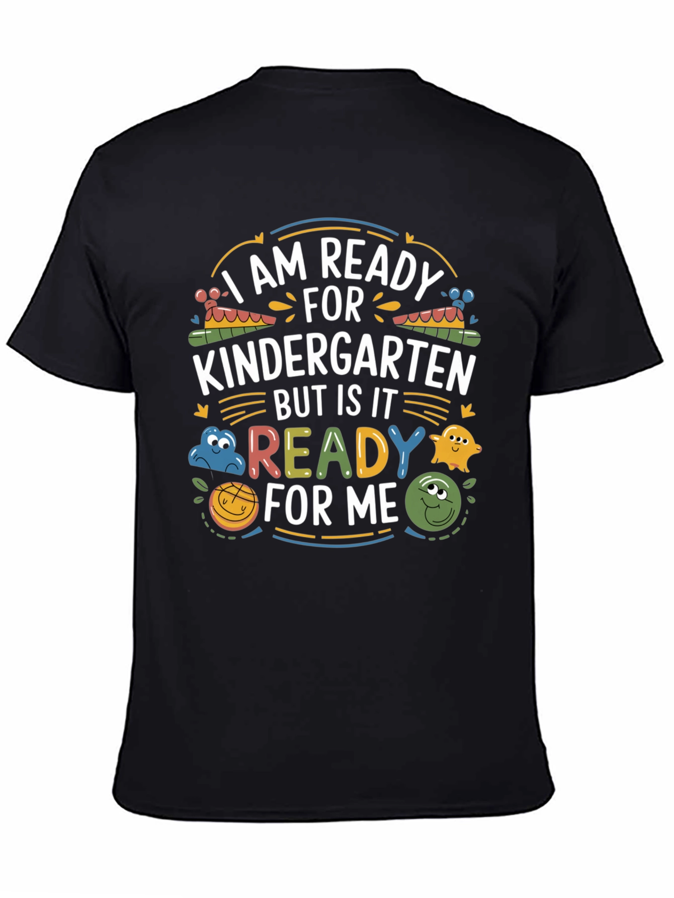 Black Ready for Kindergarten Tee view 4