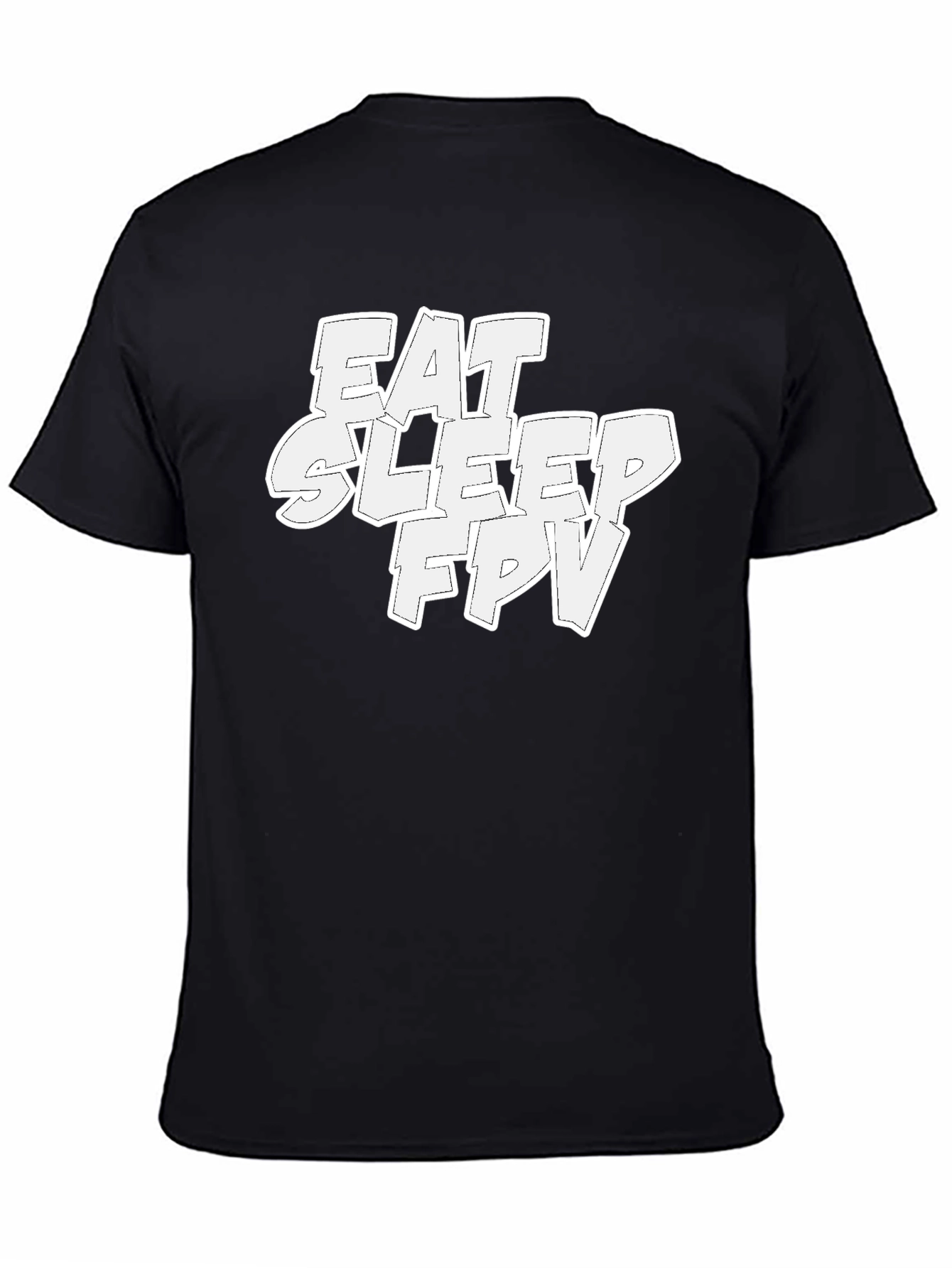 Eat Sleep FPV T-Shirt - Black Graphic Tee - 4