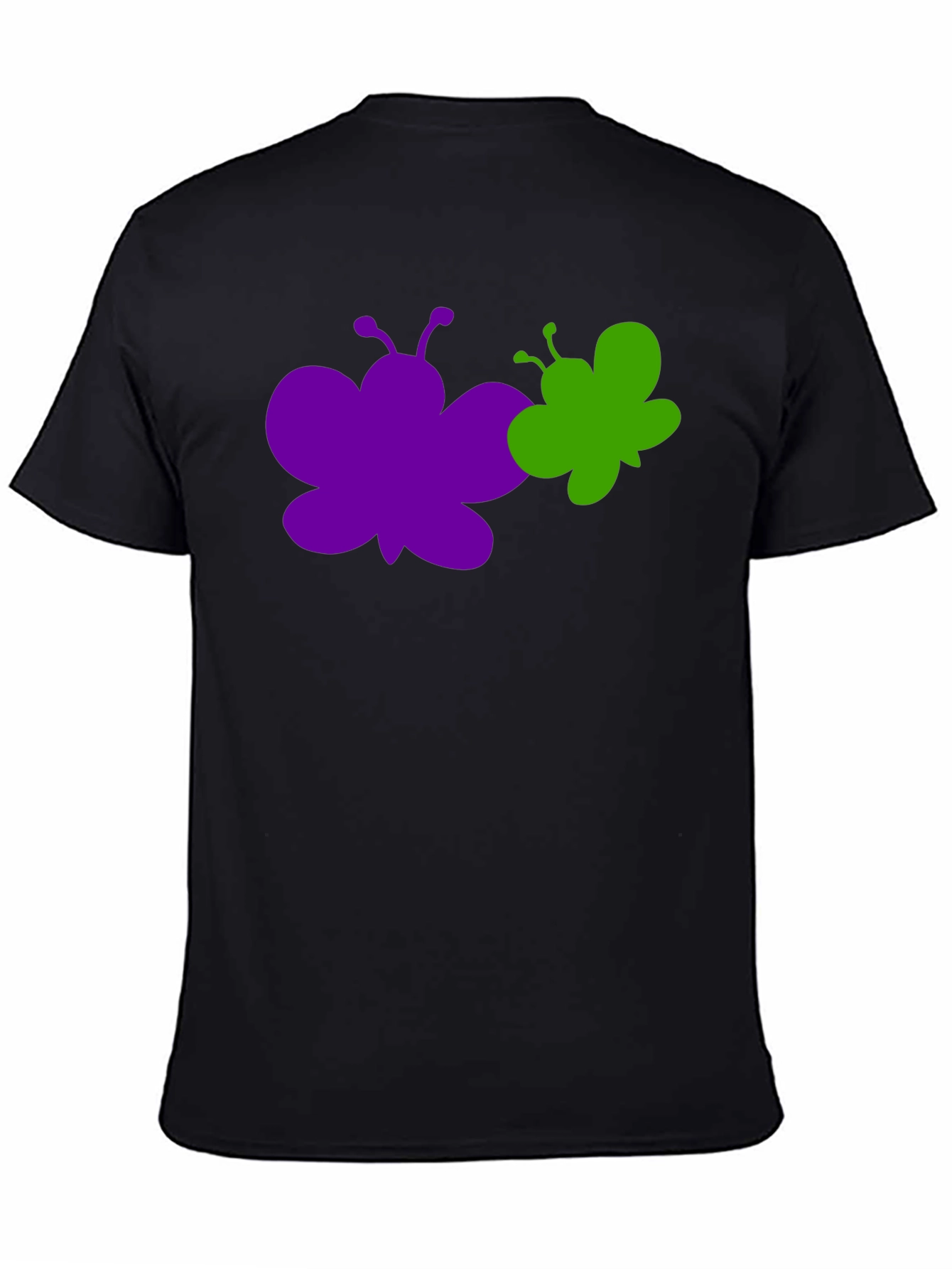 Black Butterfly Graphic Tee - Stylish Cotton T-Shirt view 4