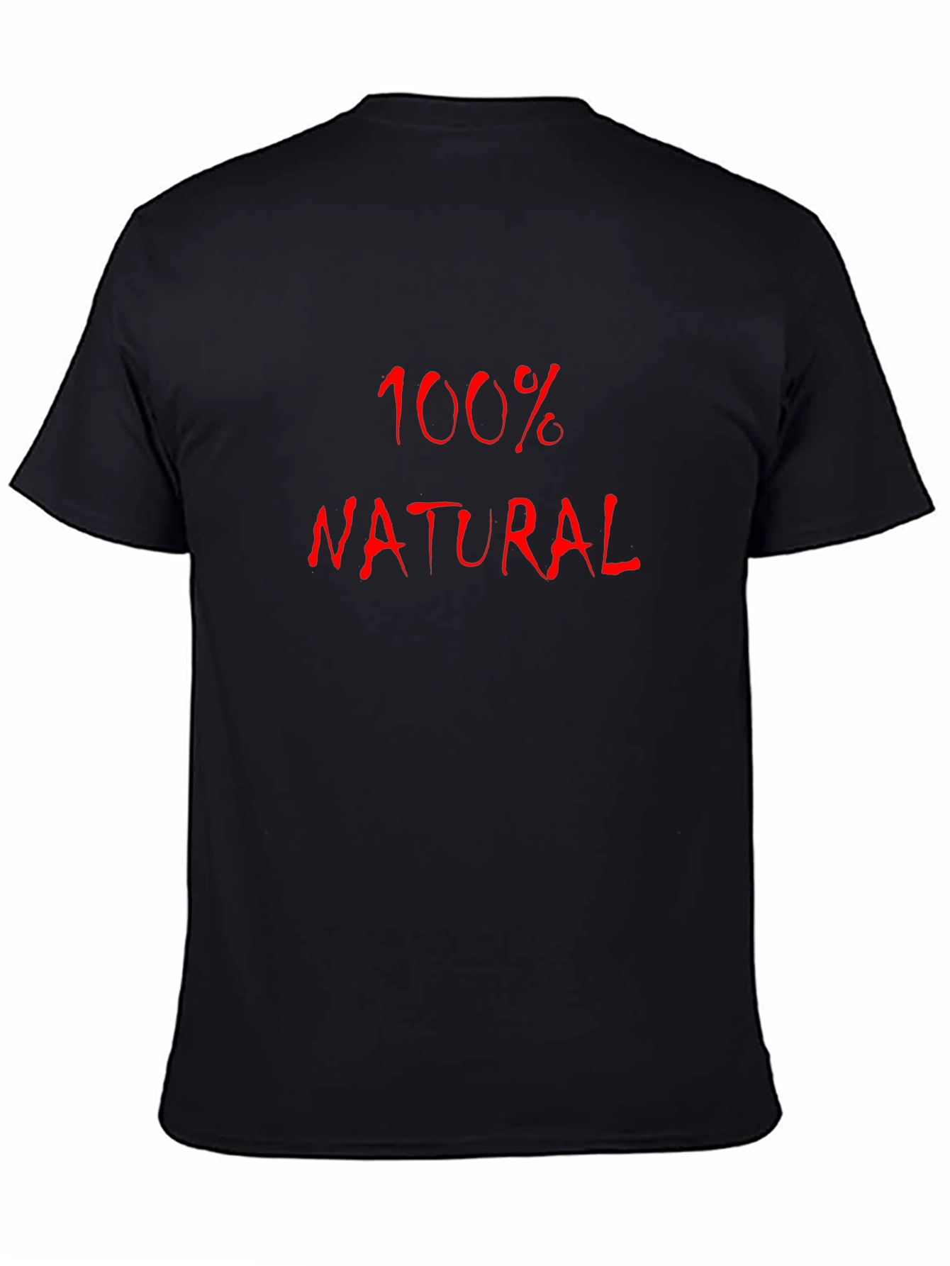 Black 100% Natural Black T-Shirt view 4
