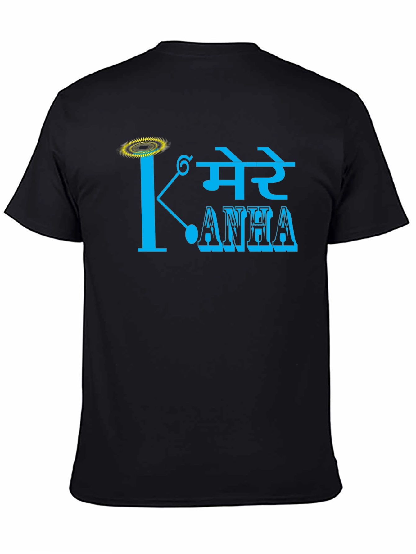 Black Mere Kanha Graphic Tee - Stylish Black T-Shirt view 4