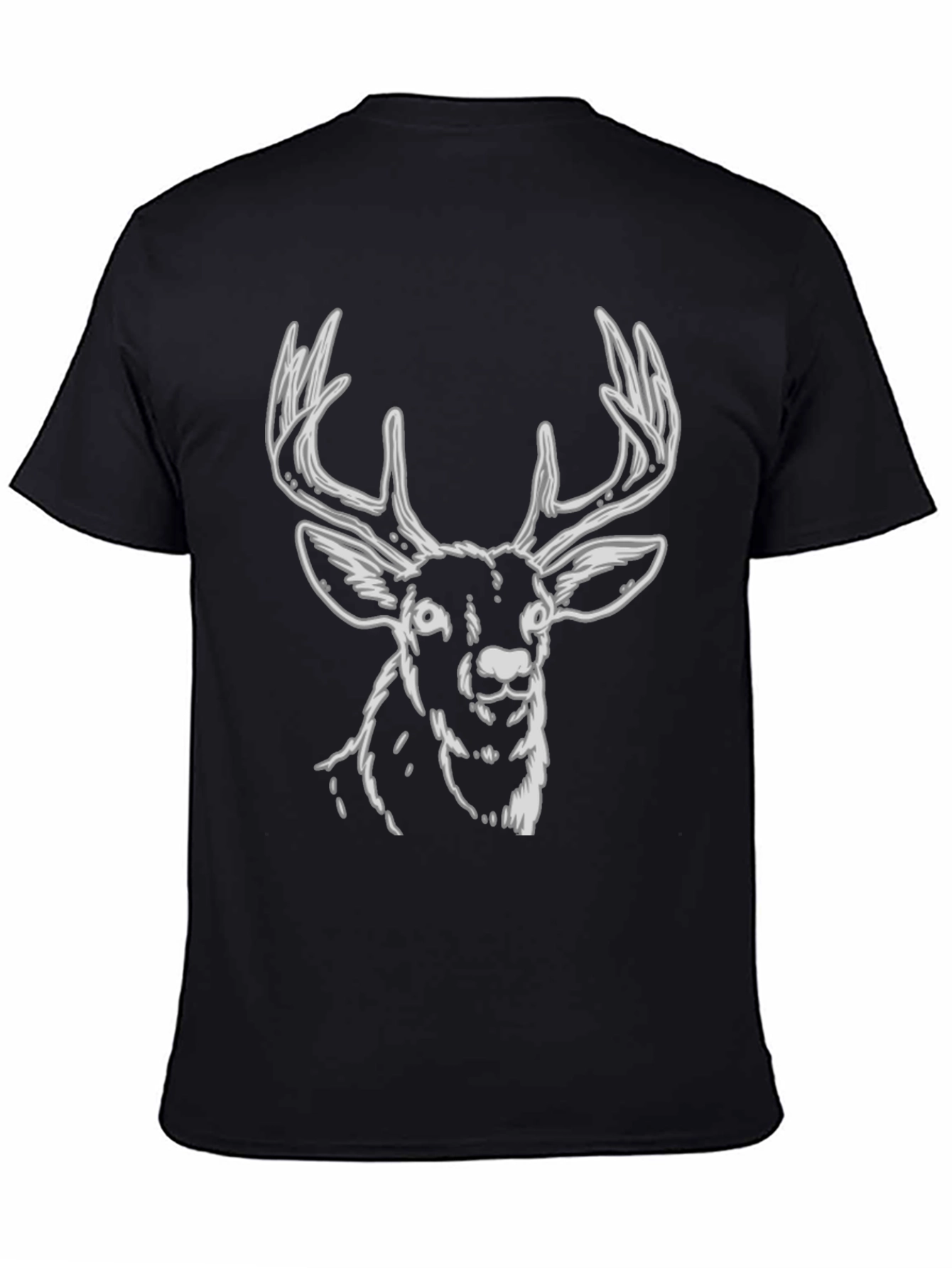 Black Black Deer Graphic Tee view 4
