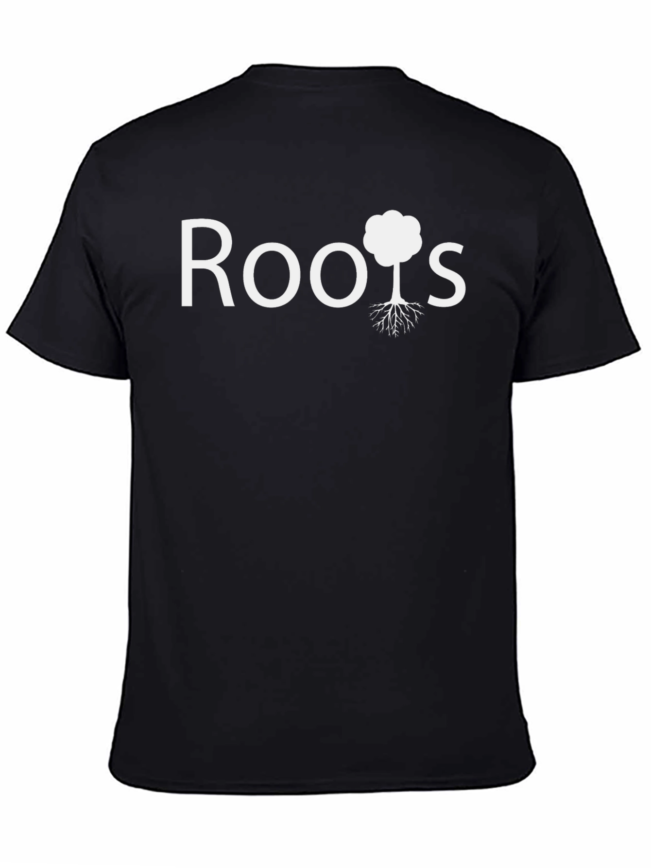 Black Roots Tree Graphic T-Shirt - Casual Cotton Tee view 4