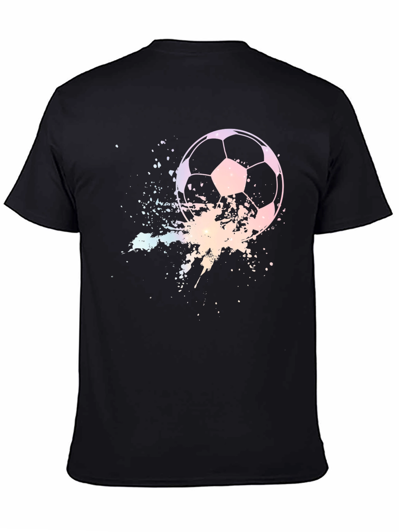 Black Soccer Splatter T-Shirt view 4