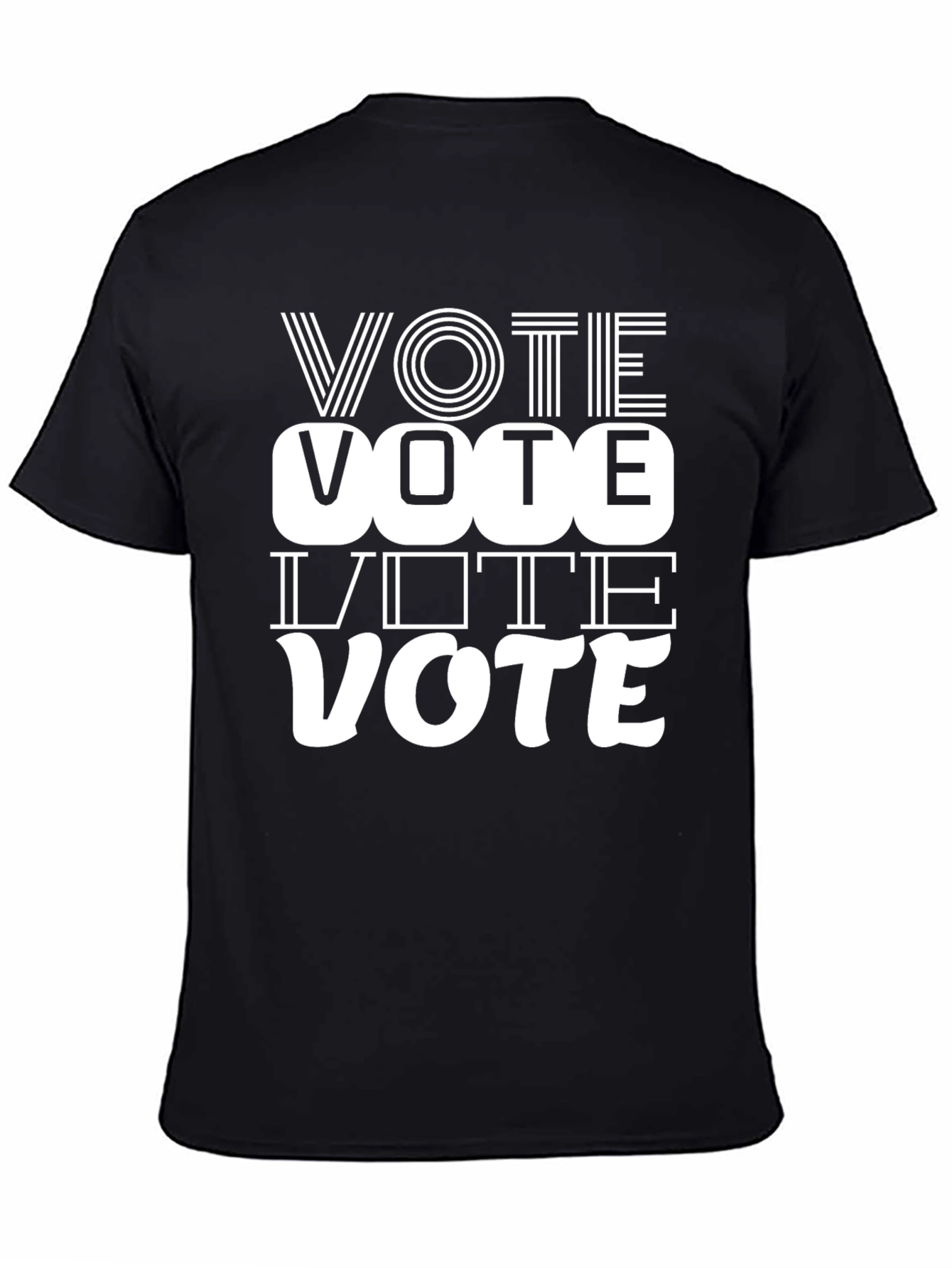 Black Vote Graphic T-Shirt - Election Day Reminder view 4