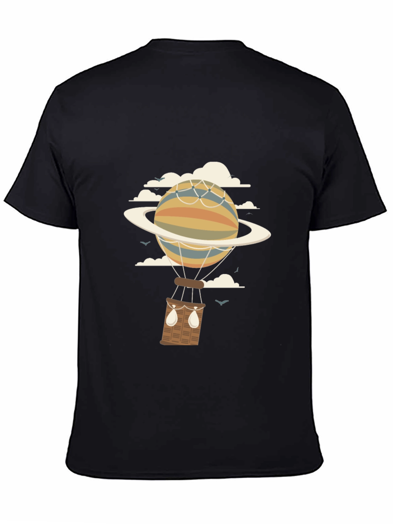 Black Planet Hot Air Balloon Graphic Tee view 4
