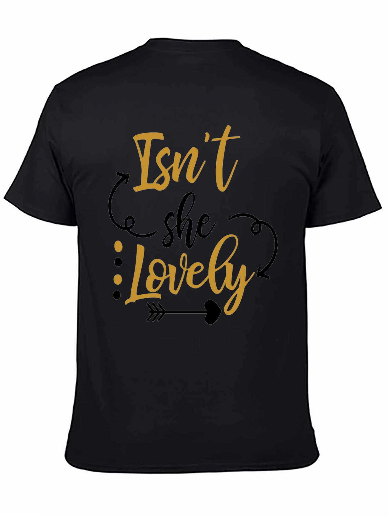 Black Isn't She Lovely Graphic T-Shirt view 4