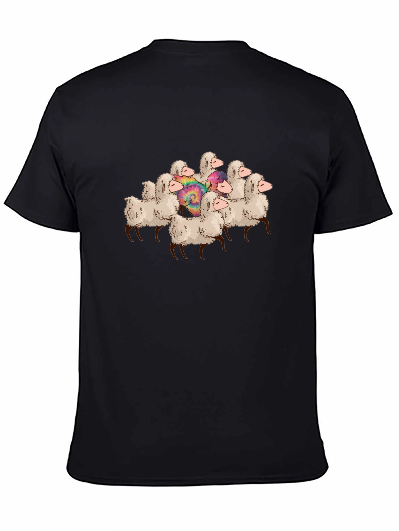Black Sheep Herd Graphic T-Shirt - Unique Design view 4