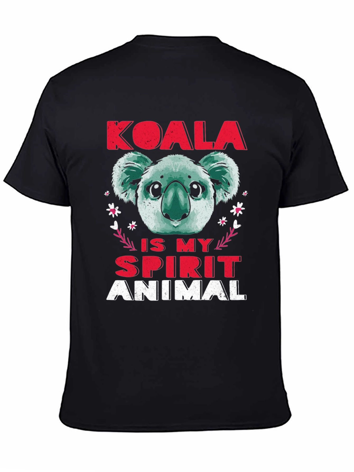 Black Koala Spirit Animal T-Shirt - Cute Graphic Tee view 4